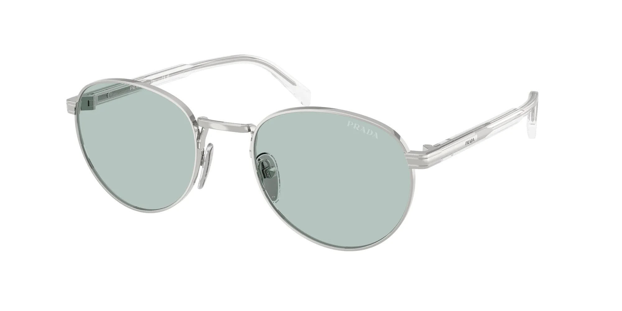 Prada PR B51S 1BC40N Occhiali da sole Metallo Argento Rotonda Normale - immagine 1