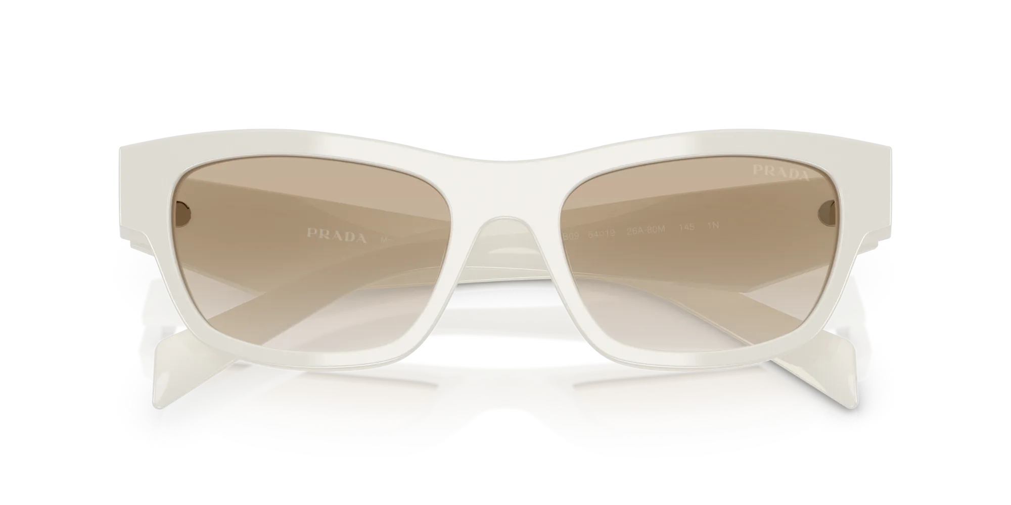 Prada PR B09S 26A80M Occhiali da sole Acetato Rosa Grigio Farfalla Normale Sfumato - immagine 2