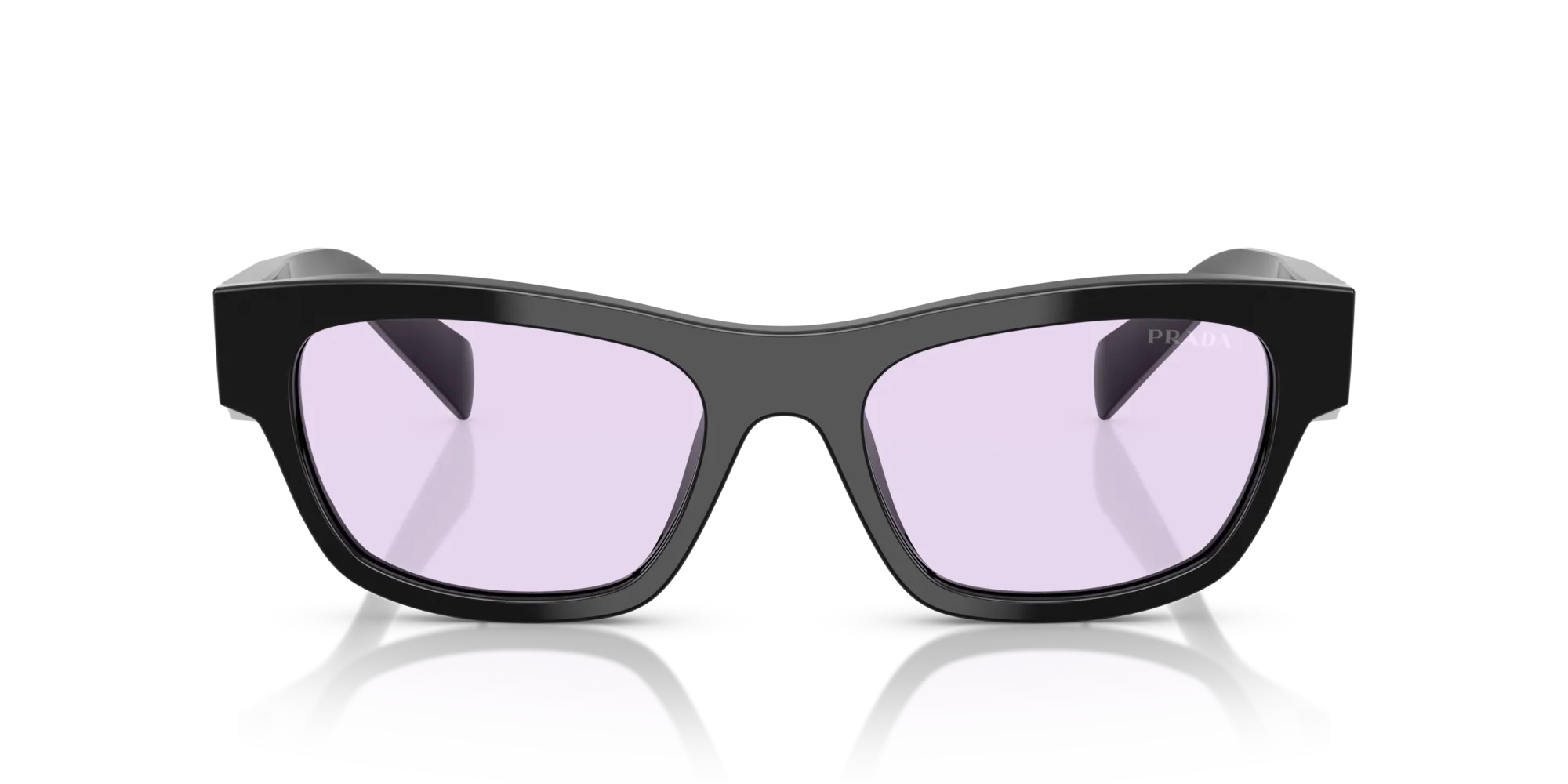Prada PR B09S 16K40J Occhiali da sole Acetato Nero Viola Farfalla Normale - immagine 3