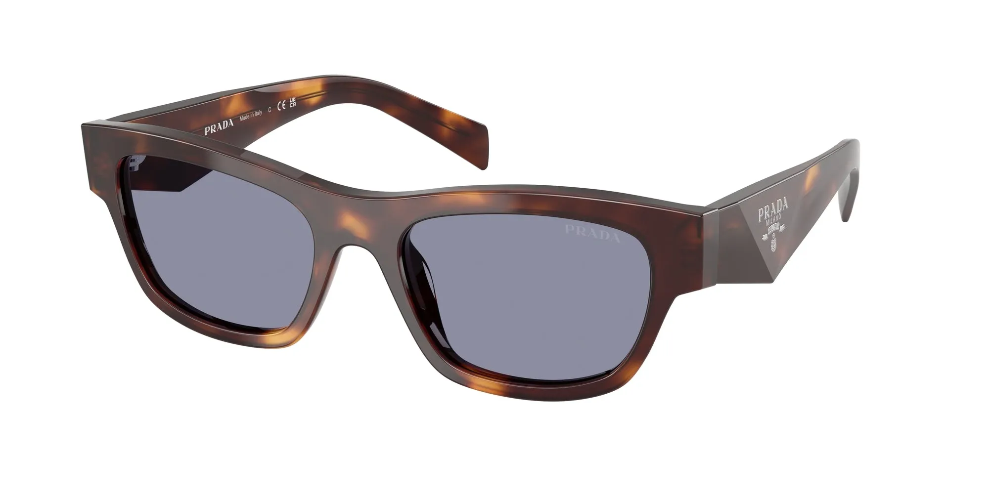 Prada PR B09S 15W03N Occhiali da sole Acetato Tartaruga Grigio Farfalla Normale - immagine 1