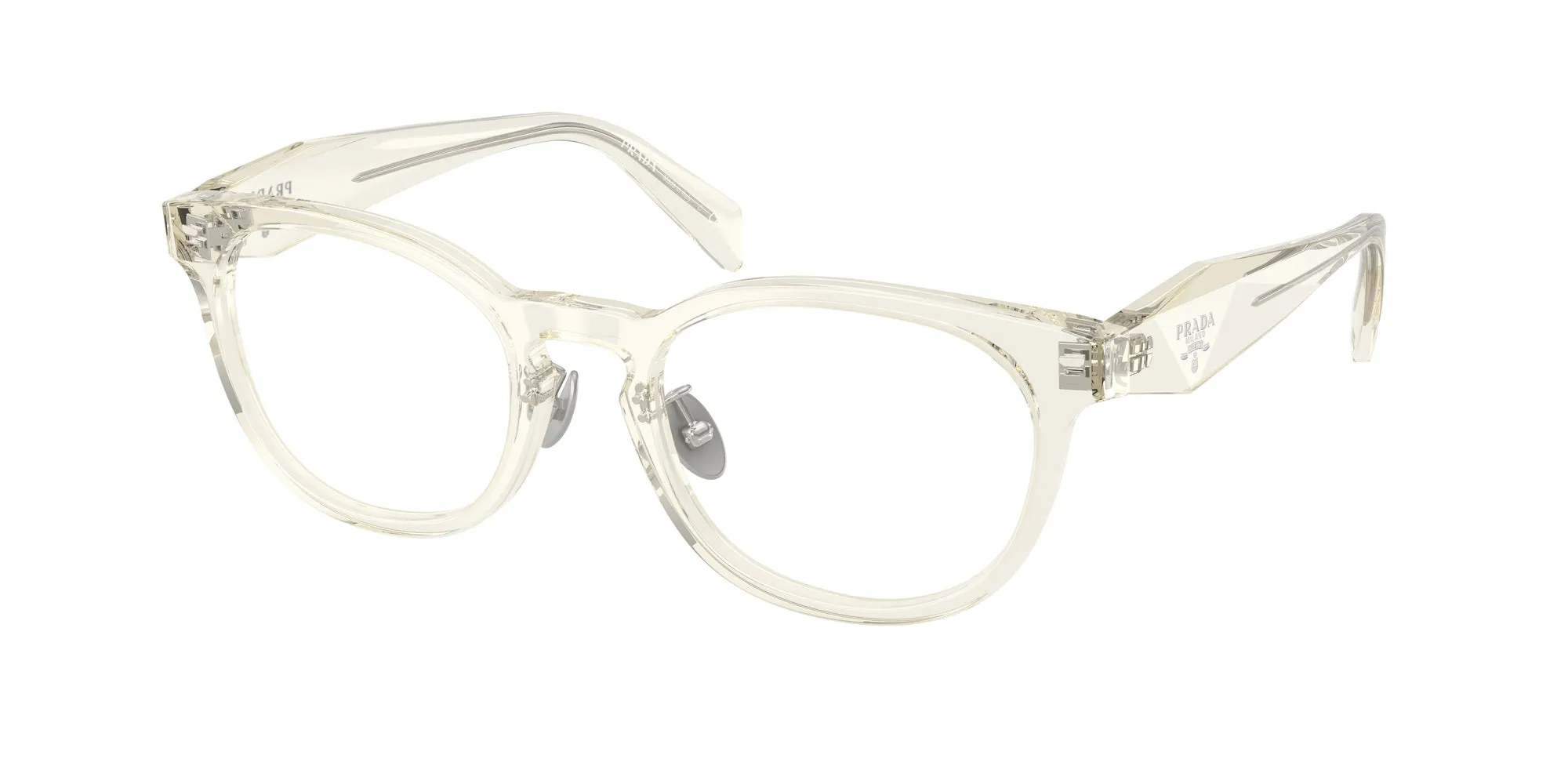 Prada PR B06VD 19X1O1 Montature da vista Acetato Grigio Pantos Normale - immagine 1
