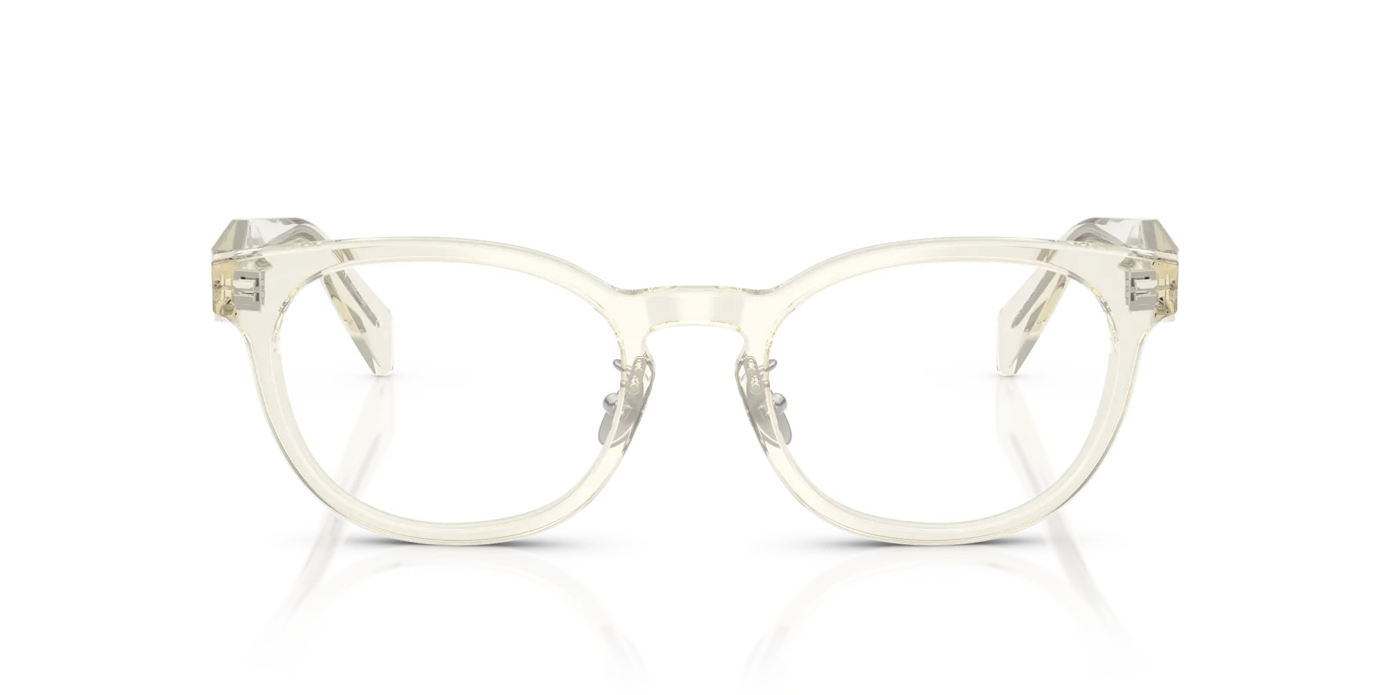 Prada PR B06VD 19X1O1 Montature da vista Acetato Grigio Pantos Normale - immagine 3
