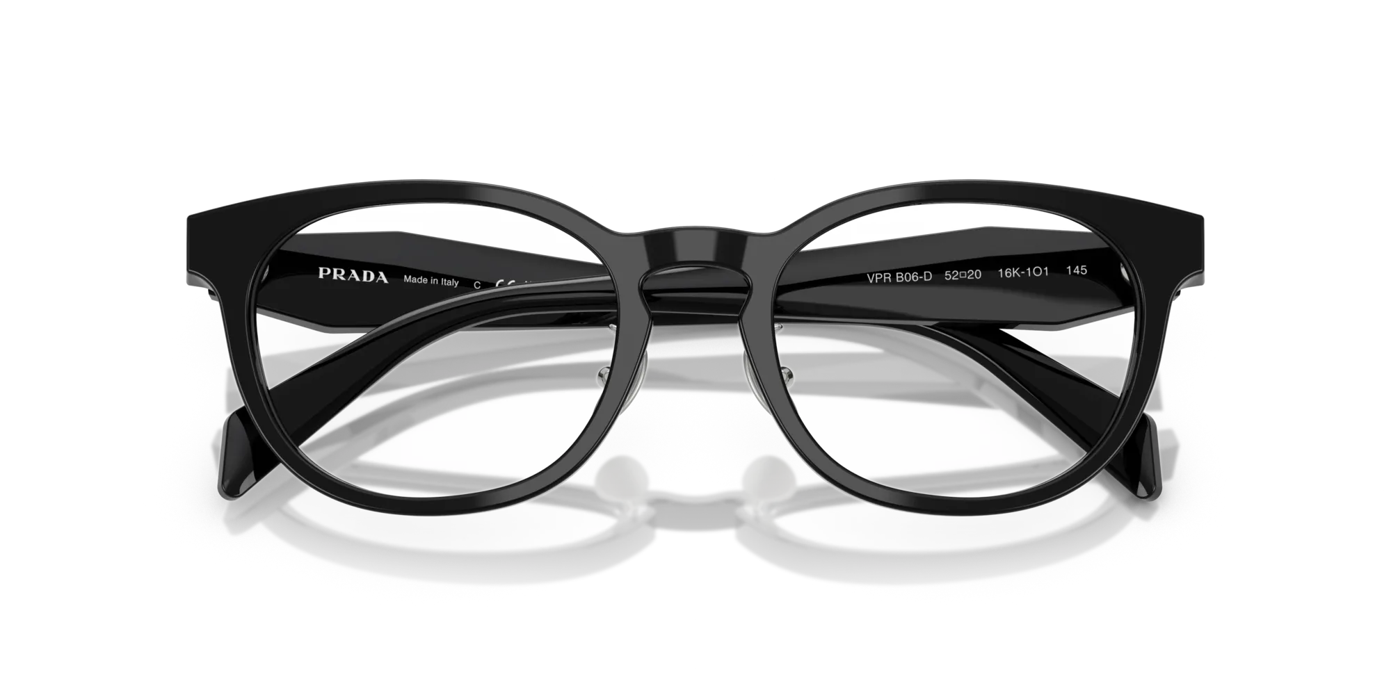 Prada PR B06VD 16K1O1 Montature da vista Acetato Nero Pantos Normale - immagine 2