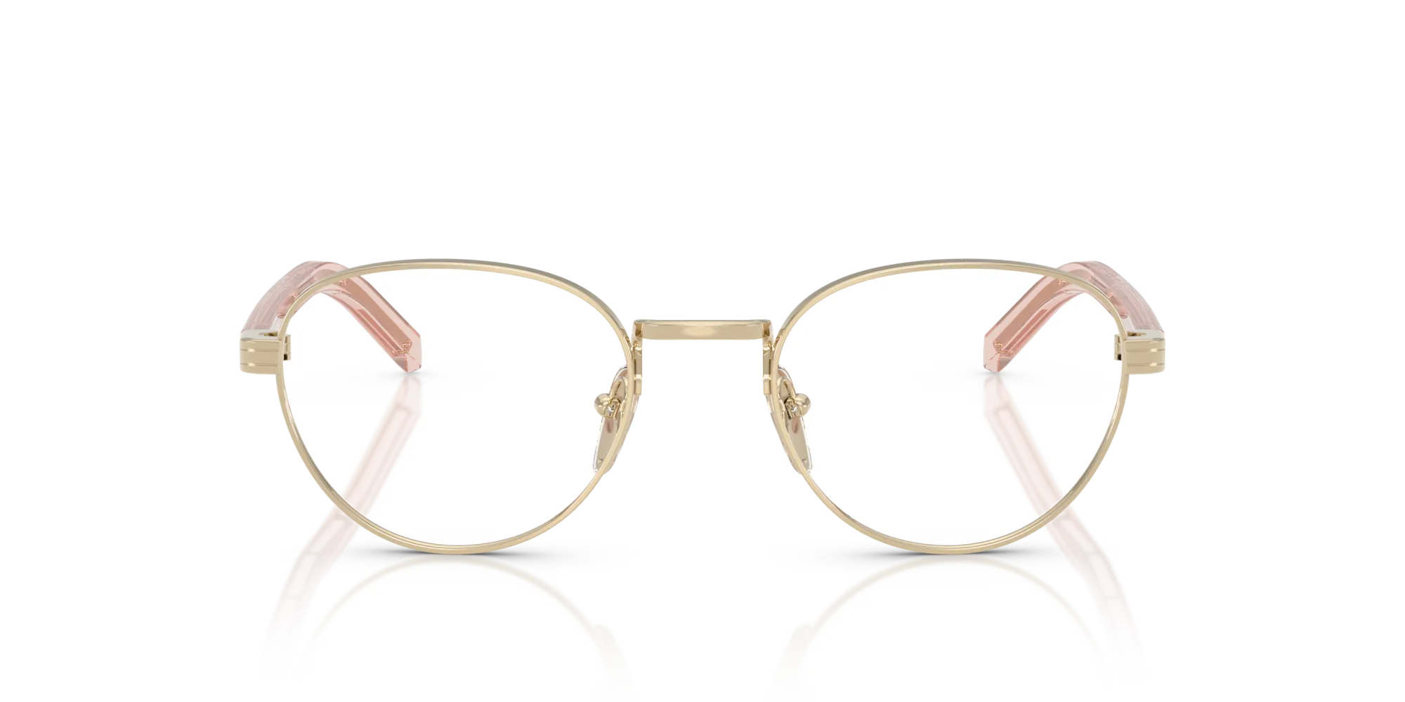 Prada PR B53V ACX1O1 Montature da vista Metallo Oro Rotonda Normale - immagine 3