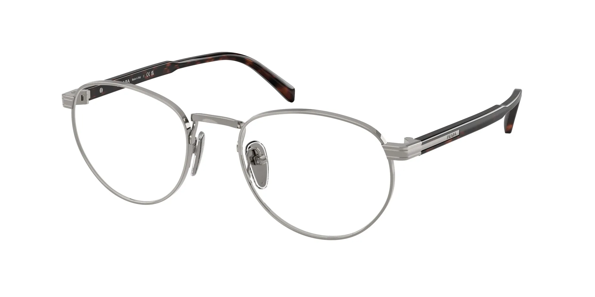Prada PR B52V 20C1O1 Montature da vista Metallo Grigio Pantos Normale - immagine 1