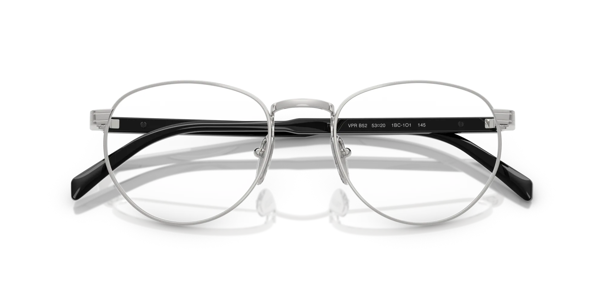 Prada PR B52V 1BC1O1 Montature da vista Metallo Argento Pantos Normale - immagine 2