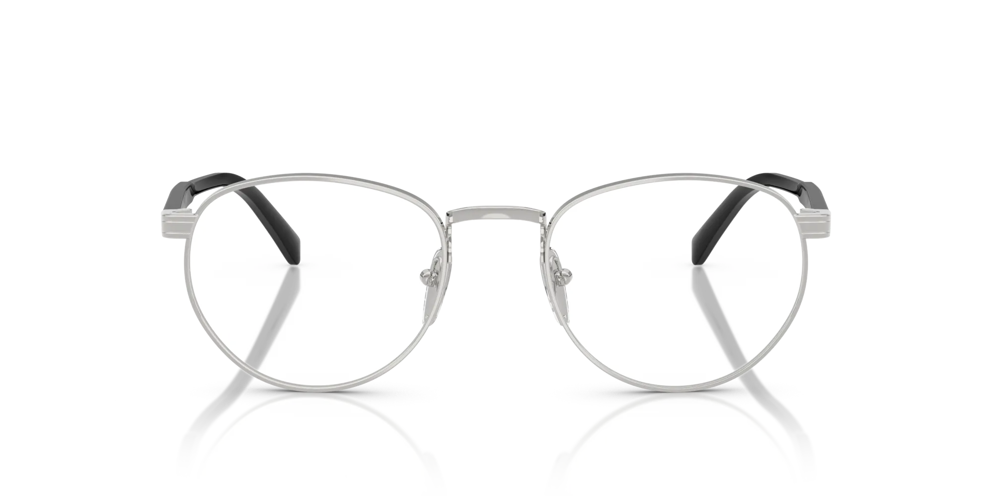Prada PR B52V 1BC1O1 Montature da vista Metallo Argento Pantos Normale - immagine 3