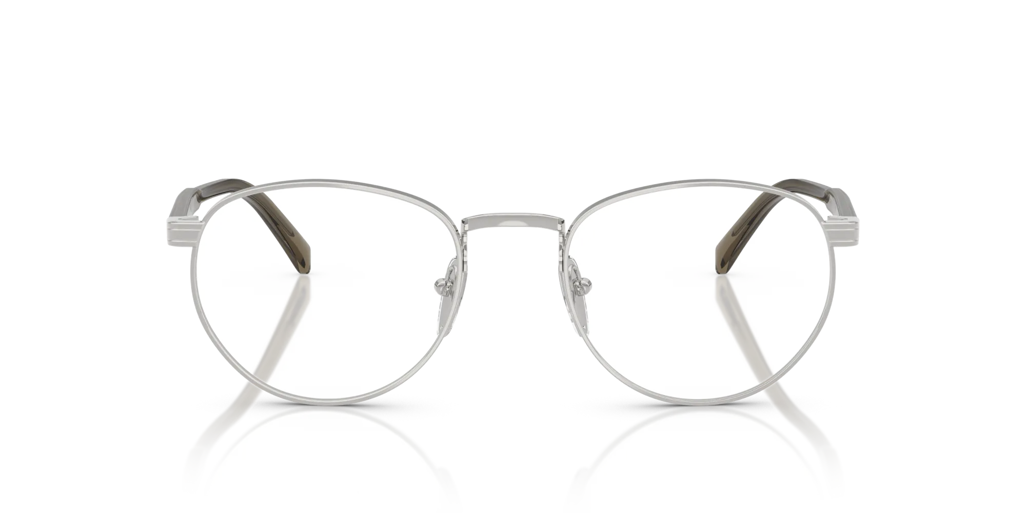 Prada PR B52V 11U1O1 Montature da vista Metallo Argento Pantos Normale - immagine 3