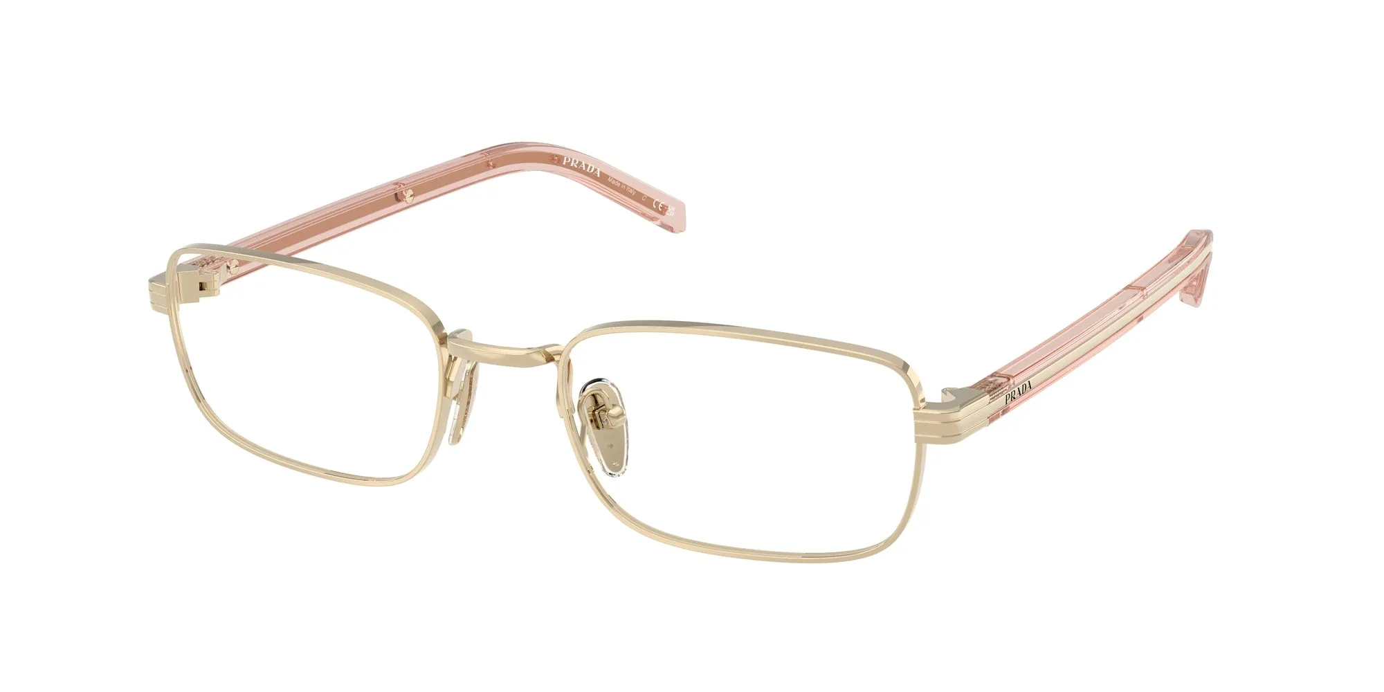 Prada PR B54V ACX1O1 Montature da vista Metallo Oro Squadrata Normale - immagine 1