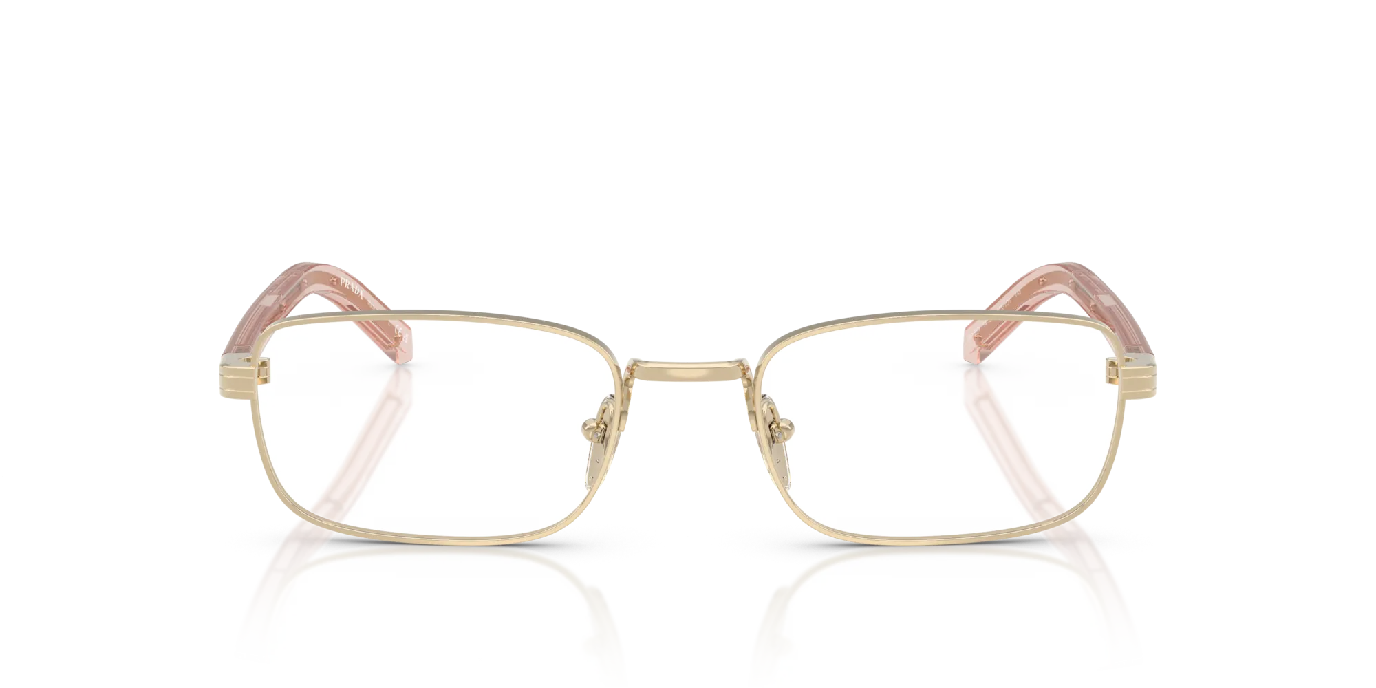 Prada PR B54V ACX1O1 Montature da vista Metallo Oro Squadrata Normale - immagine 3