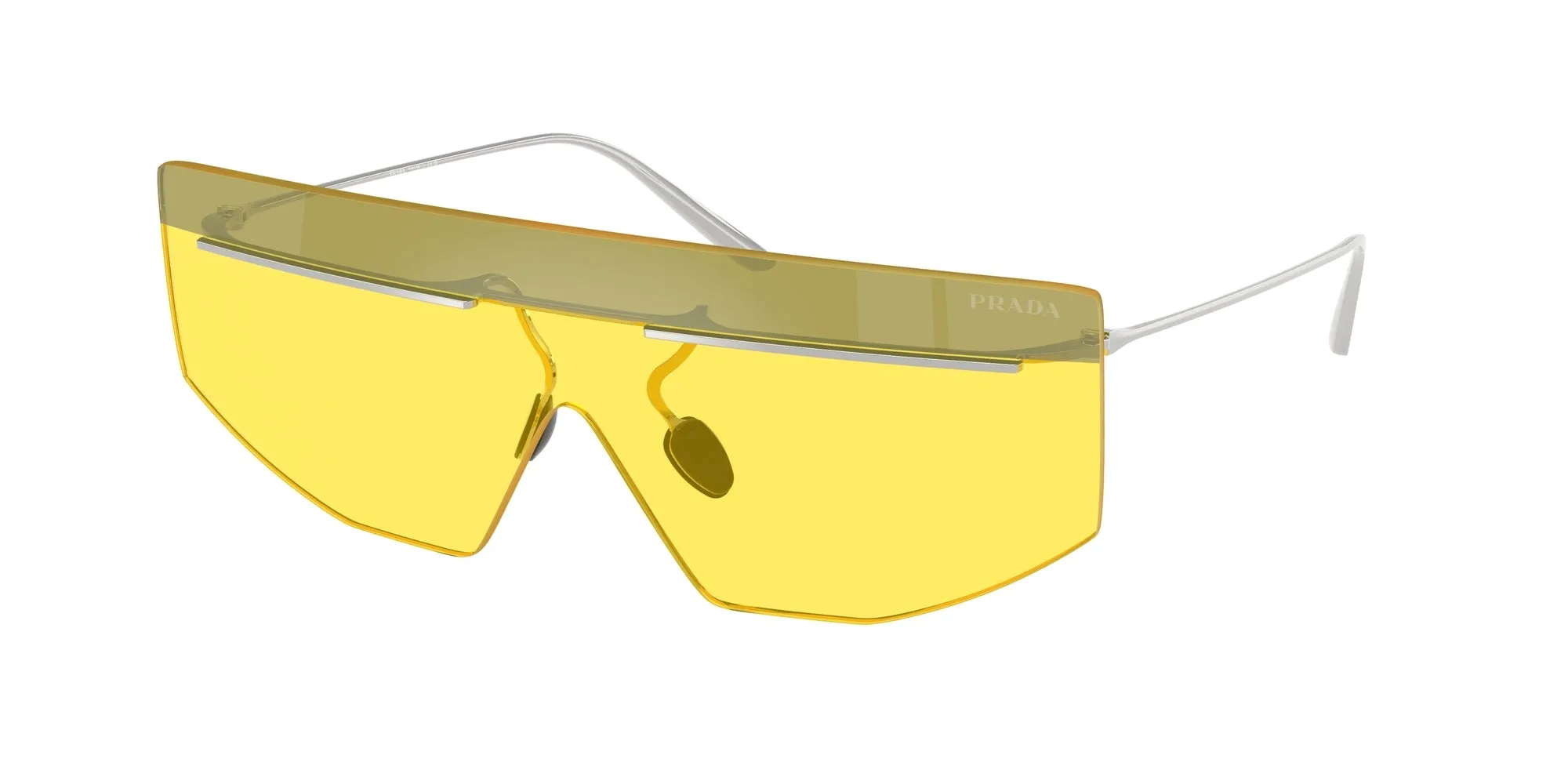 Prada PR B55S 1BC20O Occhiali da sole Metallo Argento Geometrica Normale - immagine 1