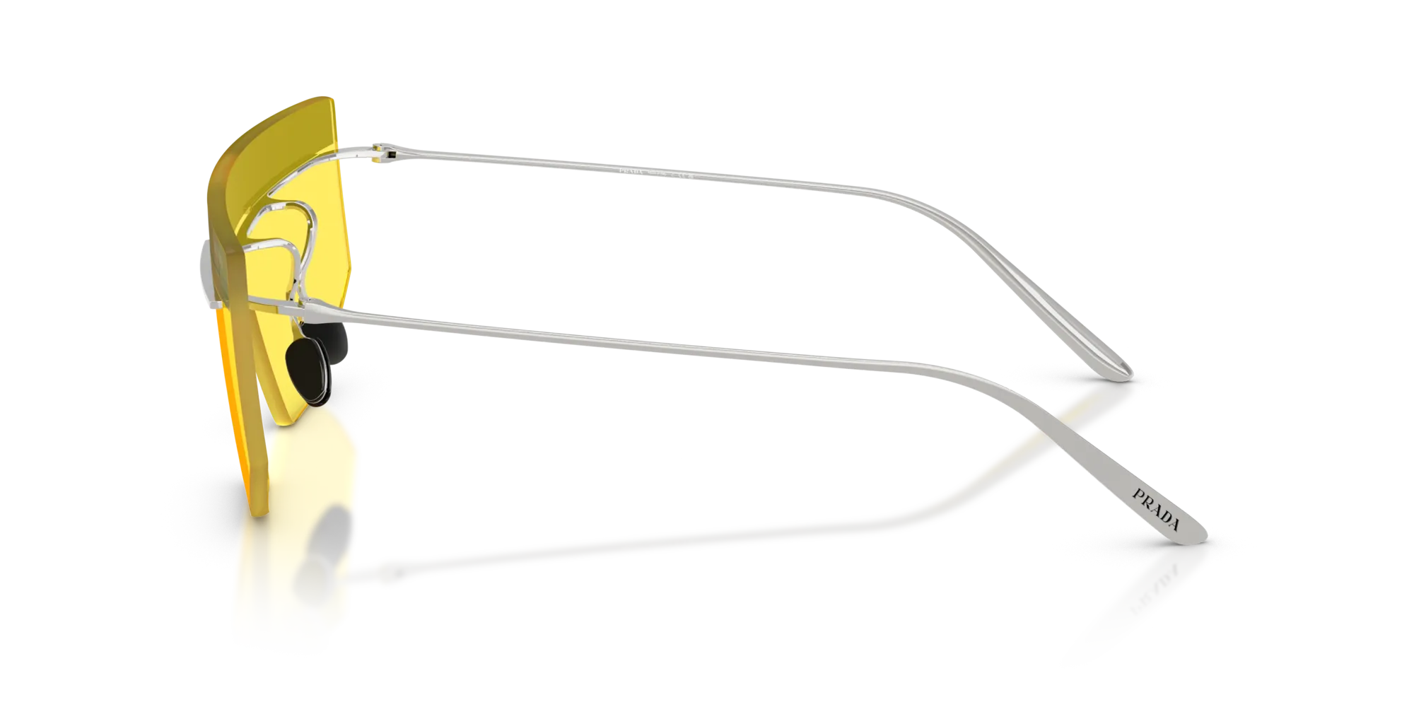 Prada PR B55S 1BC20O Occhiali da sole Metallo Argento Geometrica Normale - immagine 4