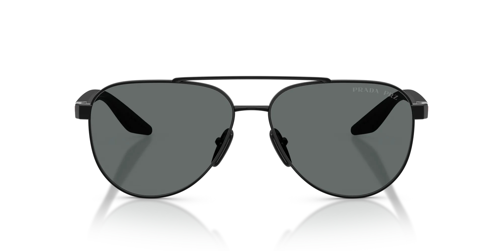 Prada Linea Rossa PS A52S 1AB5Z1 Occhiali da sole Metallo Nero Grigio Pilot Polarizzata - immagine 3