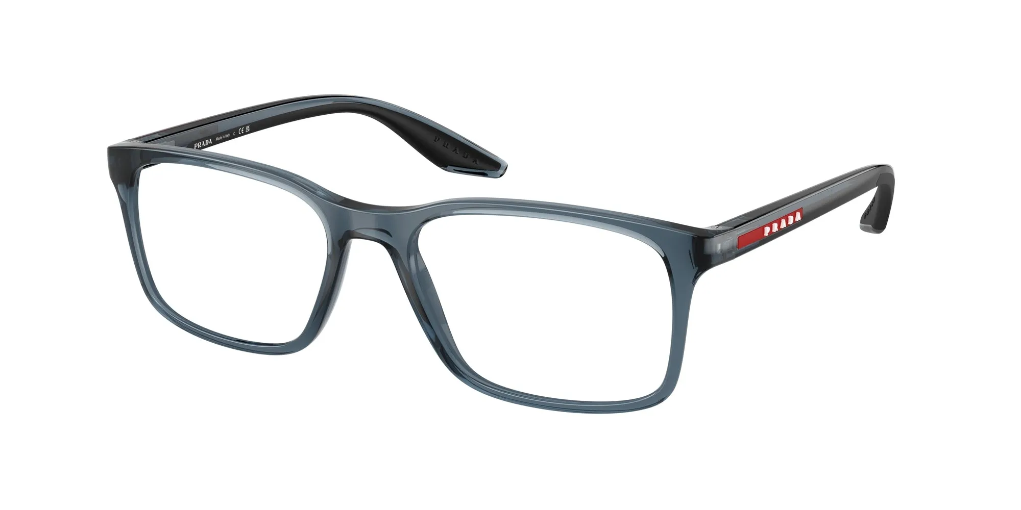 Prada Linea Rossa PS 08RV CZH1O1 Montature da vista Iniettato Blu Pillow Normale - immagine 1