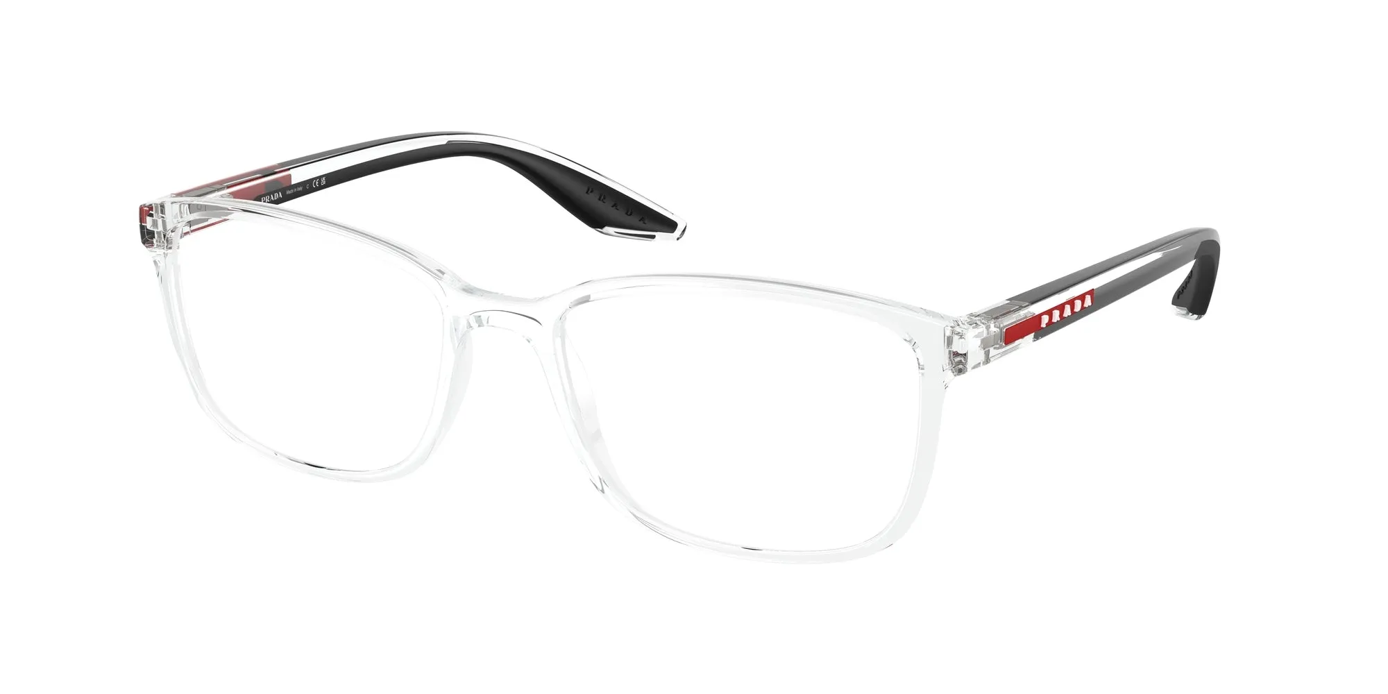 Prada Linea Rossa PS 07RV 2AZ1O1 Montature da vista Iniettato Trasparente Pillow Normale - immagine 1