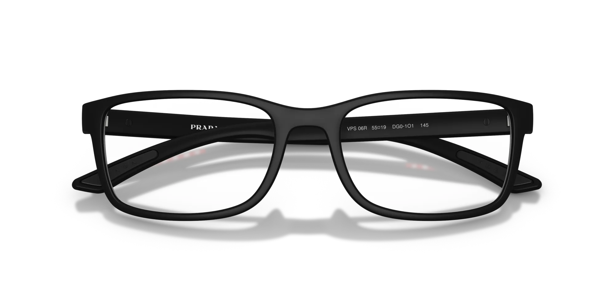 Prada Linea Rossa PS 06RV DG01O1 Montature da vista Iniettato Nero Pillow Normale - immagine 2