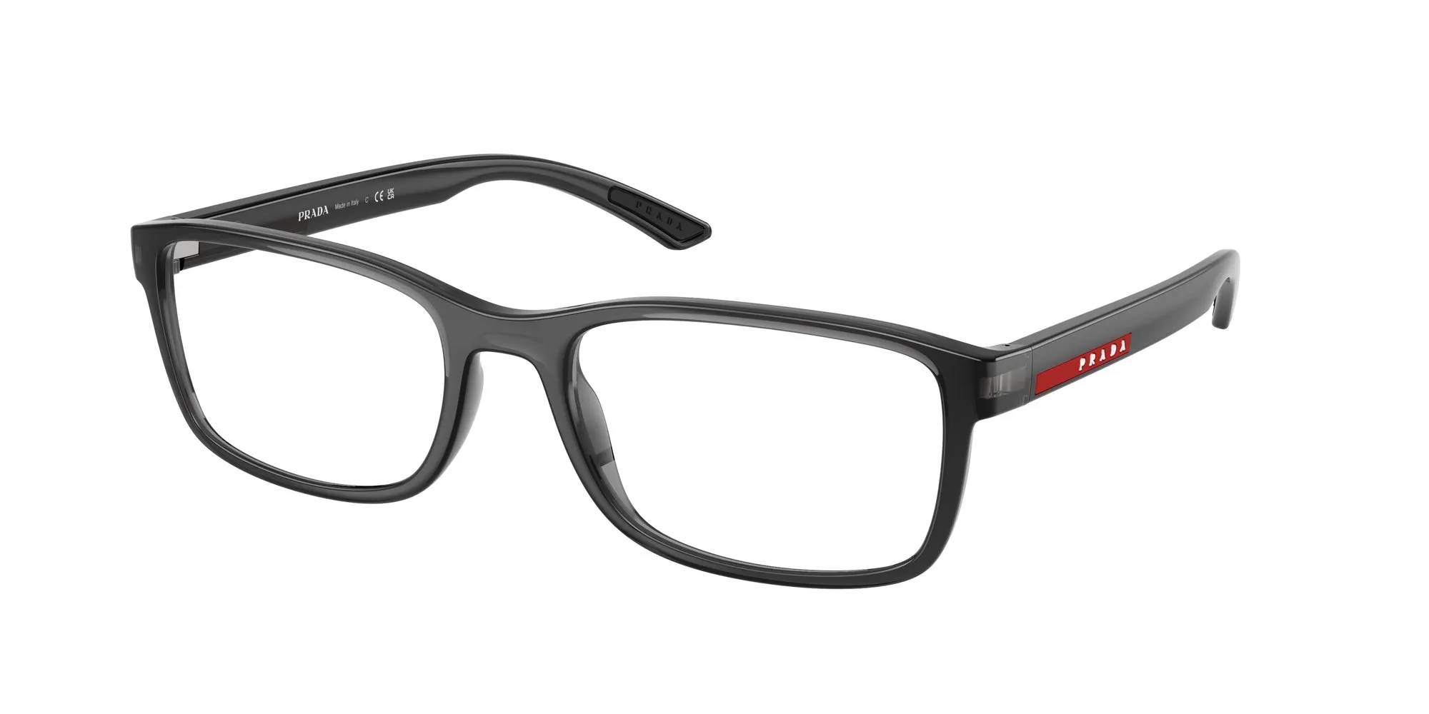 Prada Linea Rossa PS 06RV 01D1O1 Montature da vista Iniettato Grigio Pillow Normale - immagine 1