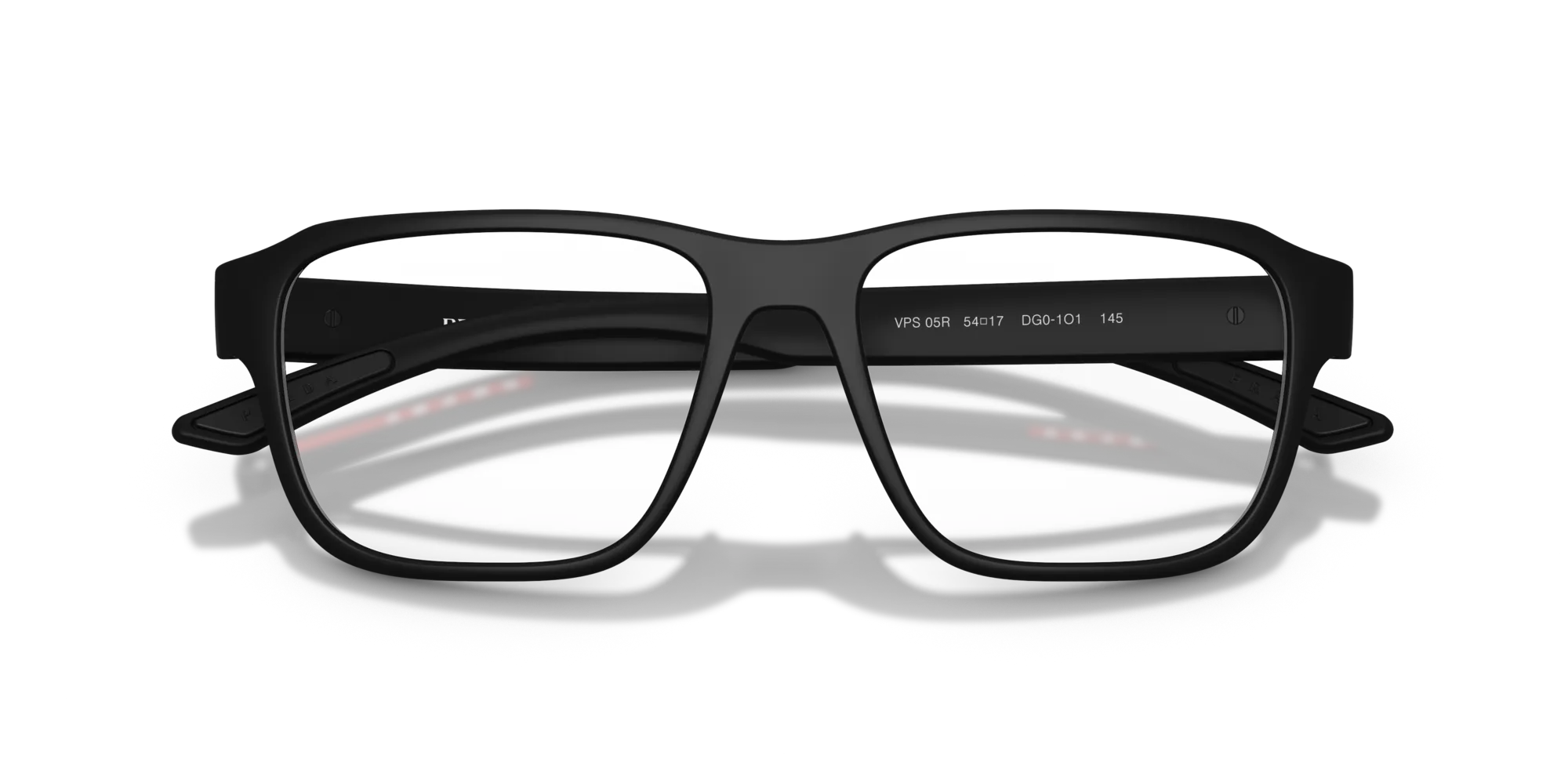 Prada Linea Rossa PS 05RV DG01O1 Montature da vista Iniettato Nero Geometrica Normale - immagine 2