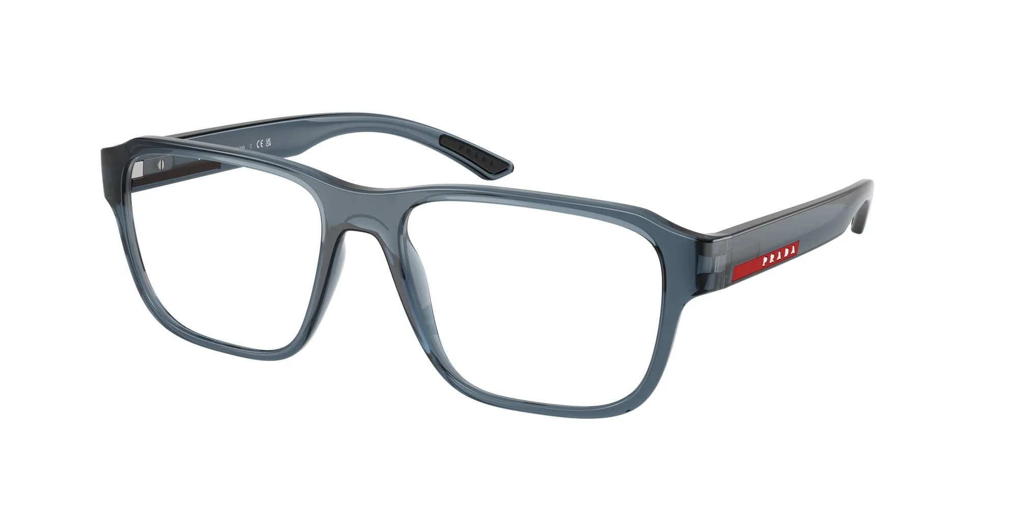 Prada Linea Rossa PS 05RV CZH1O1 Montature da vista Iniettato Blu Geometrica Normale - immagine 1