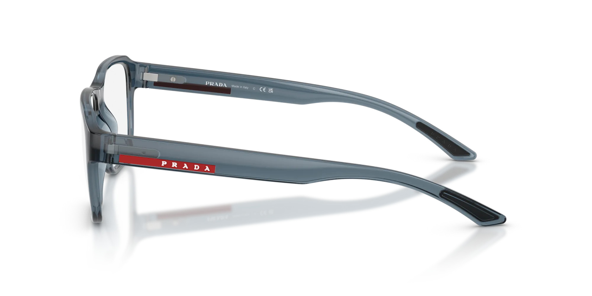 Prada Linea Rossa PS 05RV CZH1O1 Montature da vista Iniettato Blu Geometrica Normale - immagine 4