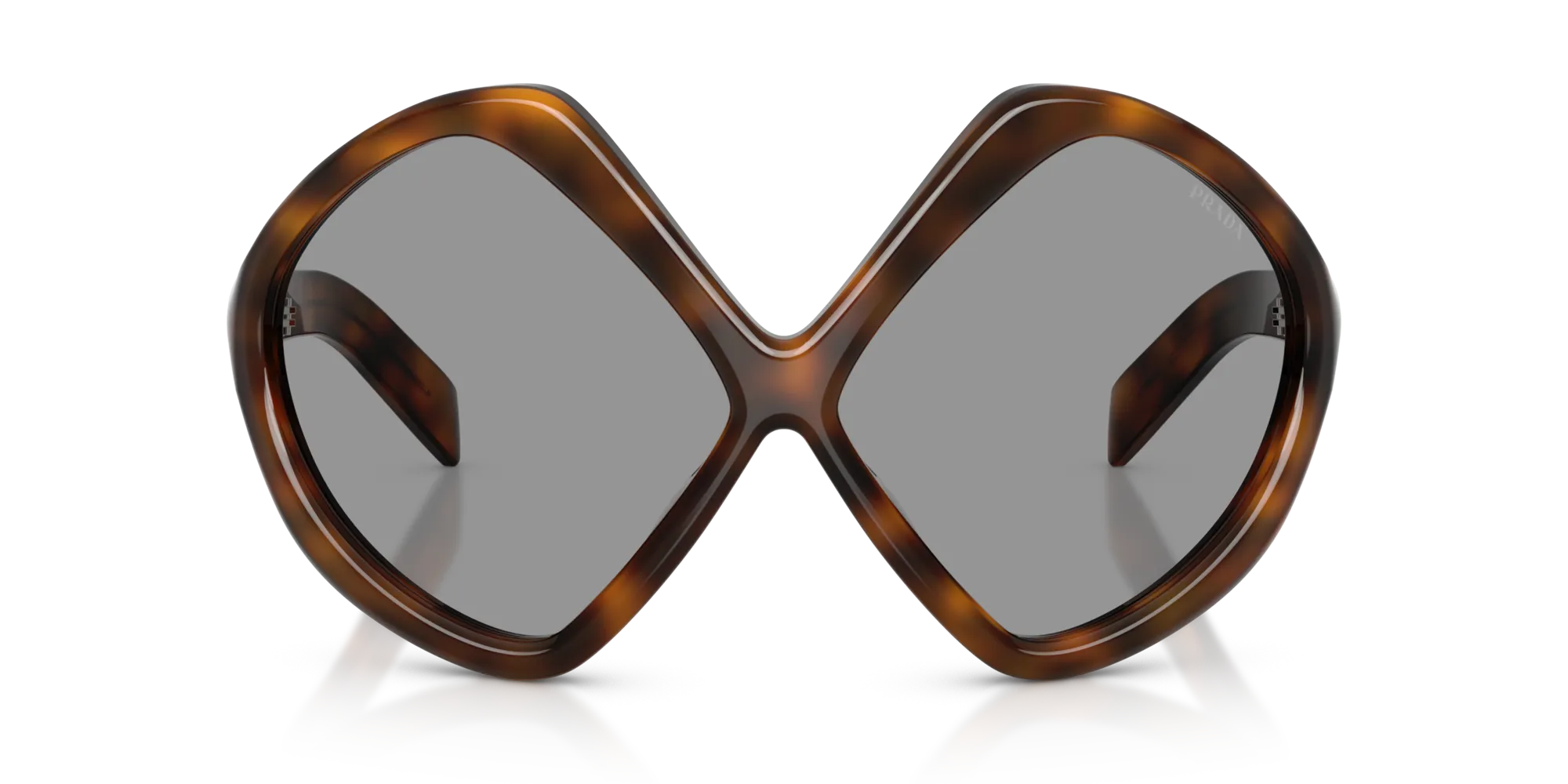 Prada PR B21S 20D50Q Occhiali da sole Acetato Havana Grigio Geometrica Normale - immagine 3