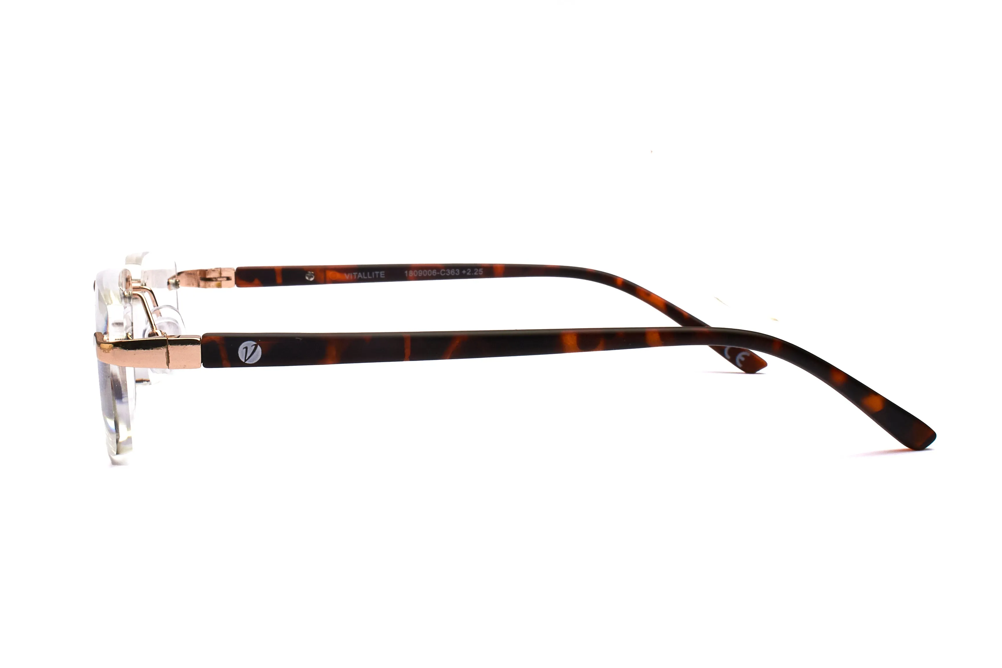 Vitallite Unisex MOD. 530 Occhiali da lettura Metallo Argento Squadrata - immagine 3