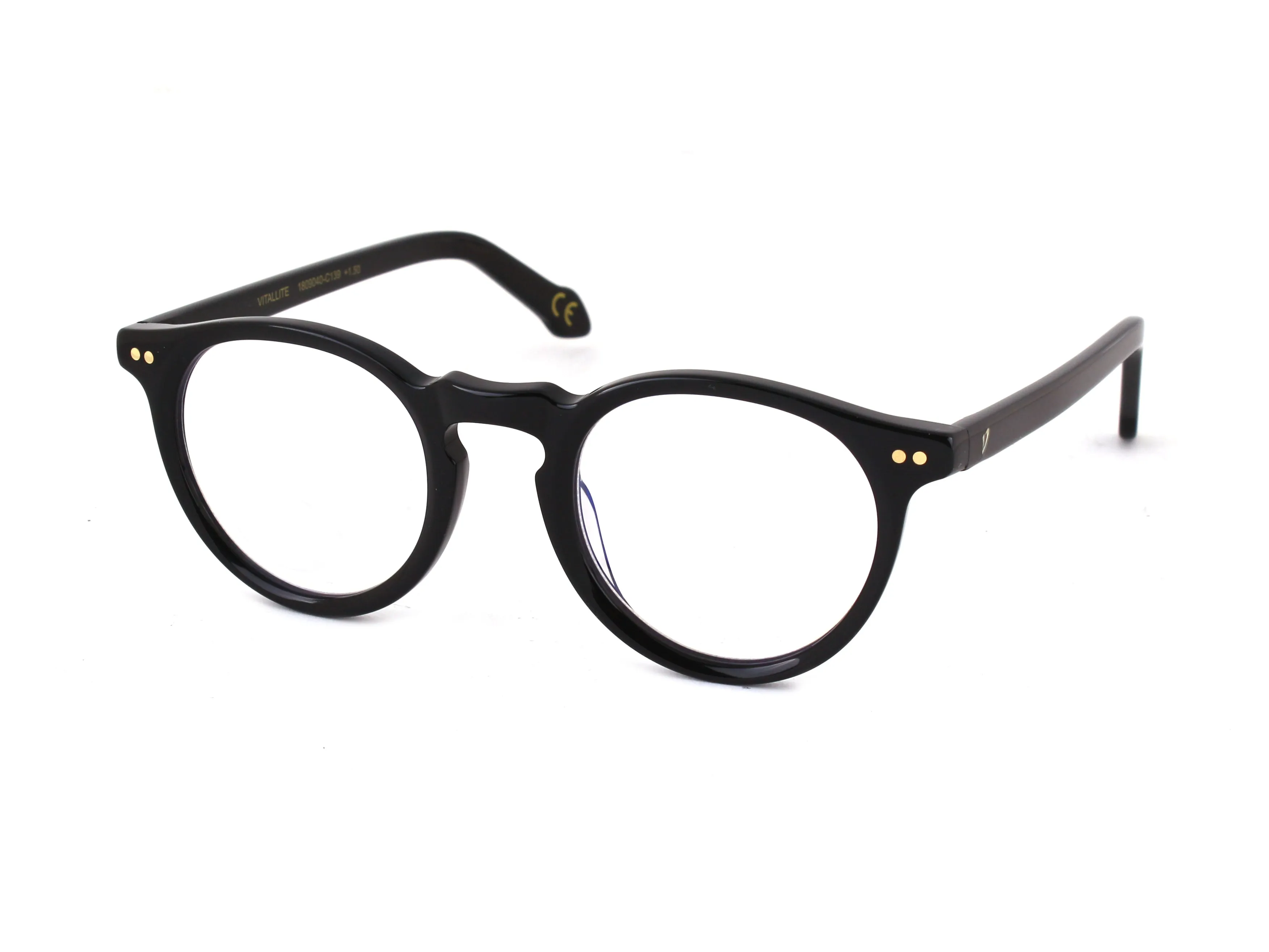 Vitallite Unisex MOD. 507 BLUE BLOCK HMC Occhiali da lettura Acetato Trasparente Trasparente Pantos Anti-luce blu - immagine 1