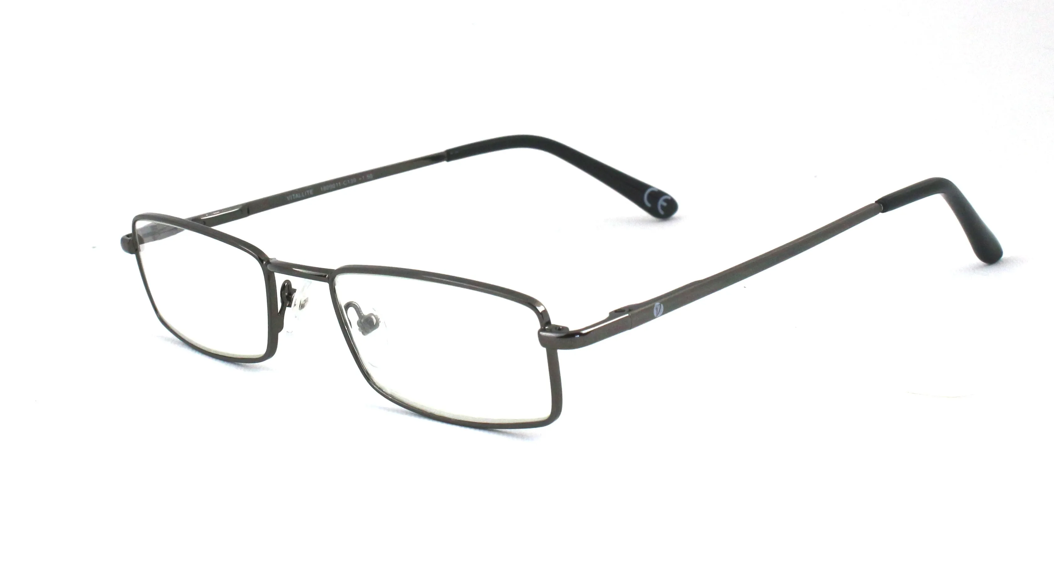 Vitallite Unisex MOD. 502 BLUE BLOCK ORO/01 Occhiali da lettura Metallo Oro Squadrata Anti-luce blu - immagine 3