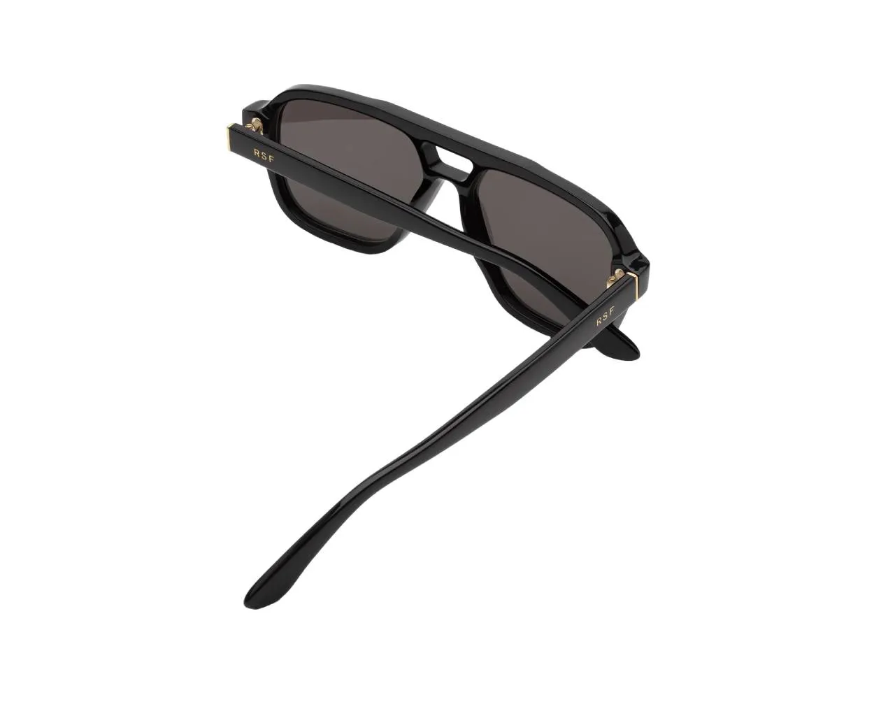 Retrosuperfuture PEZ MANEVAL BLACK Occhiali da sole Acetato Nero Grigio Squadrata Normale - immagine 3