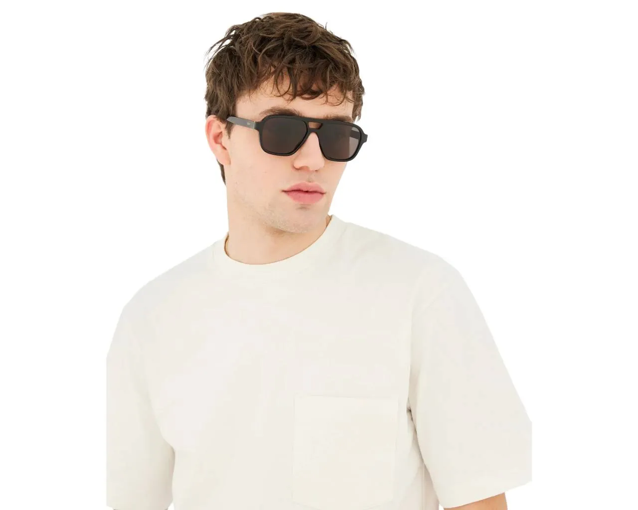 Retrosuperfuture PEZ MANEVAL BLACK Occhiali da sole Acetato Nero Grigio Squadrata Normale - immagine 4