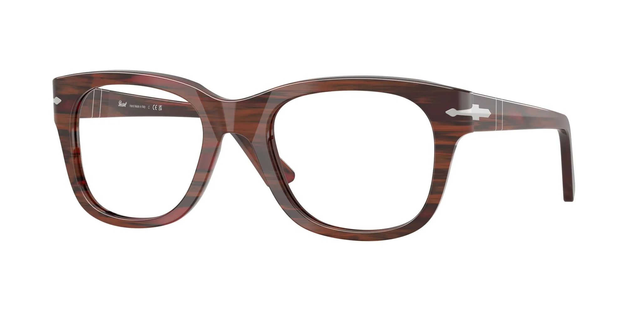Persol PO3372V 1223 Montature da vista Acetato Bordeaux Squadrata Normale - immagine 1