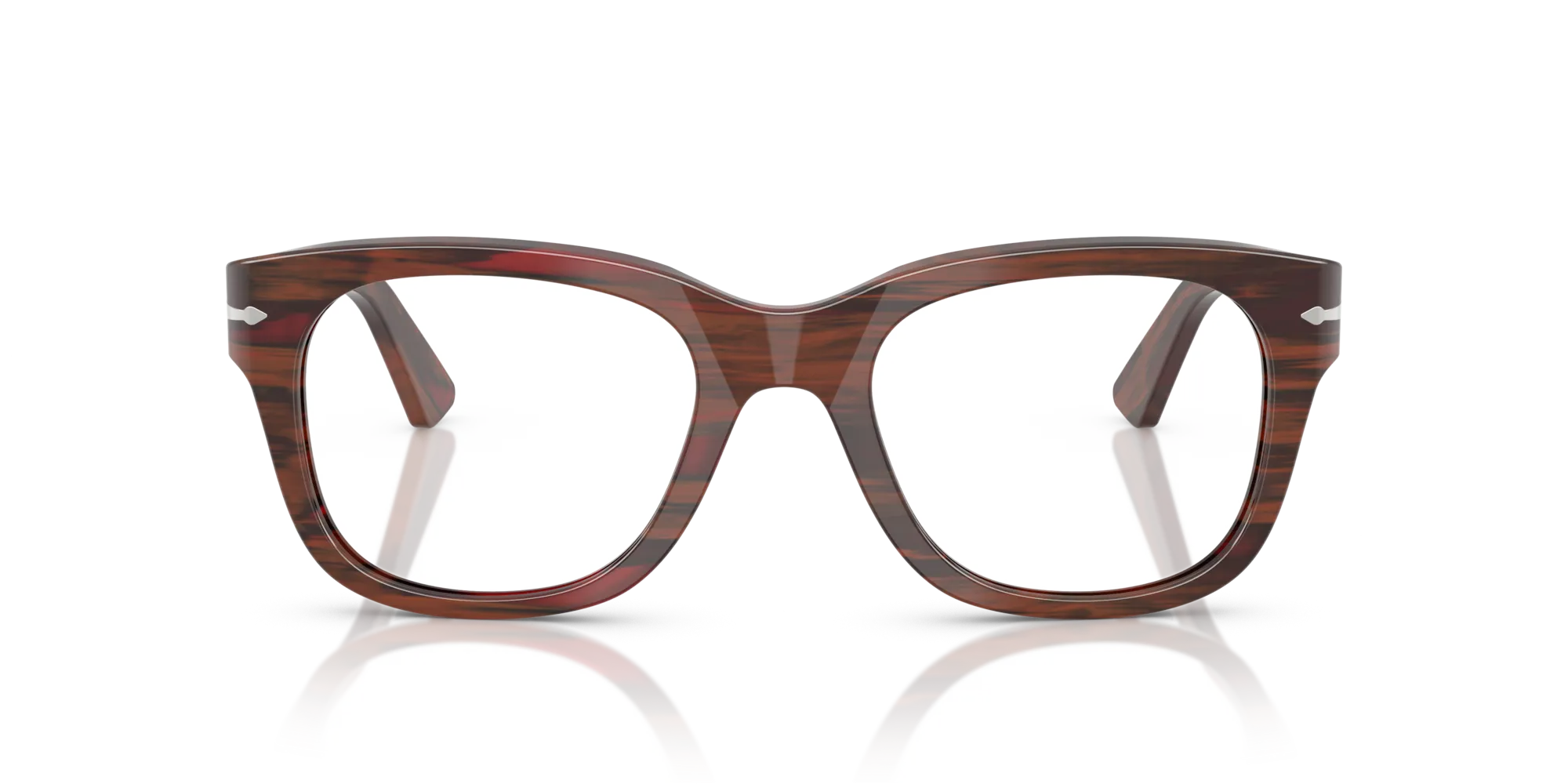 Persol PO3372V 1223 Montature da vista Acetato Bordeaux Squadrata Normale - immagine 3