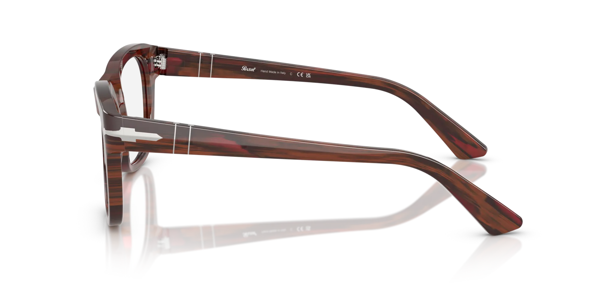 Persol PO3372V 1223 Montature da vista Acetato Bordeaux Squadrata Normale - immagine 4