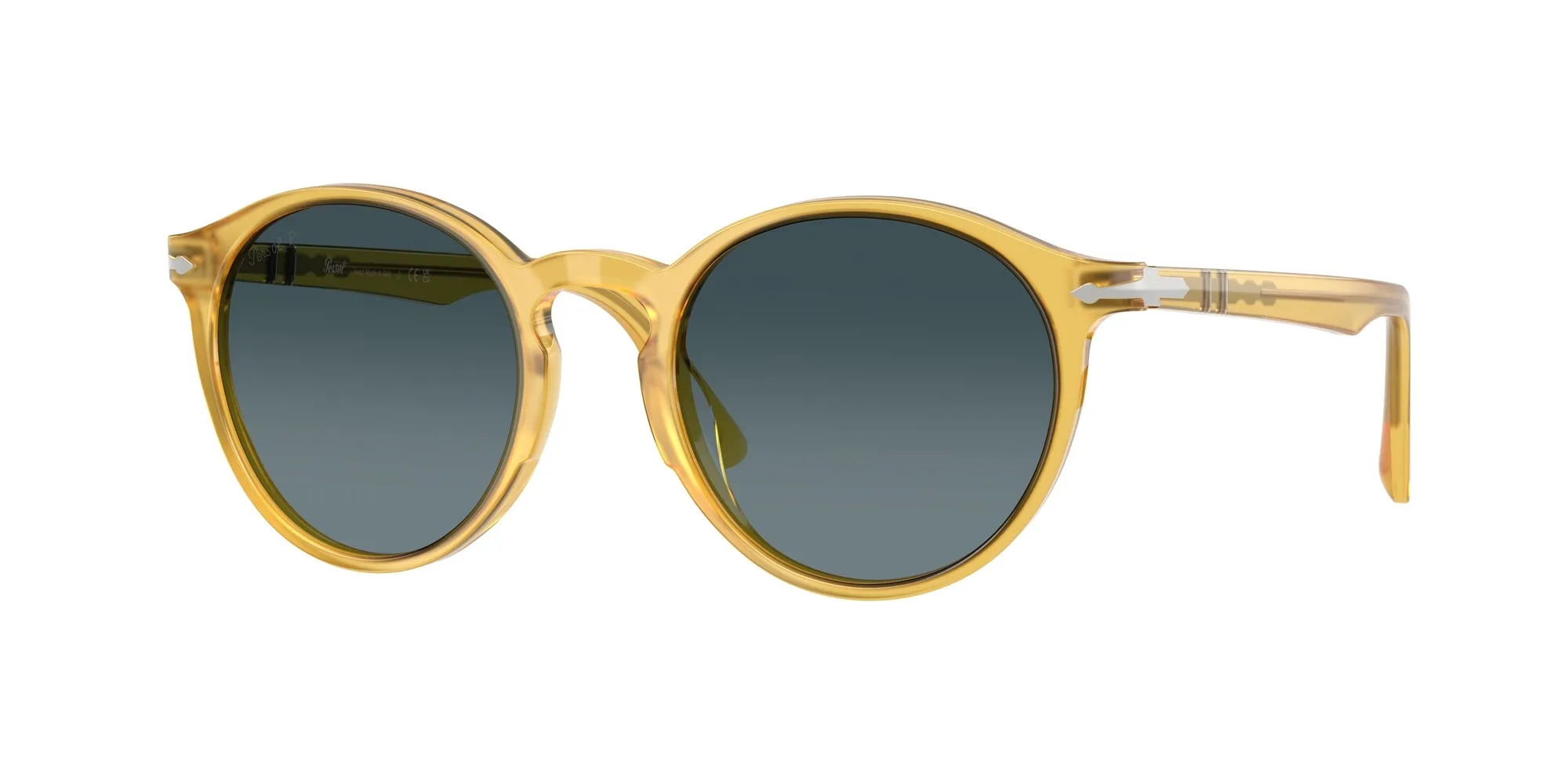 Persol PO3171S 204/S3 Occhiali da sole Acetato Giallo Pantos Polarizzata Sfumato - immagine 1