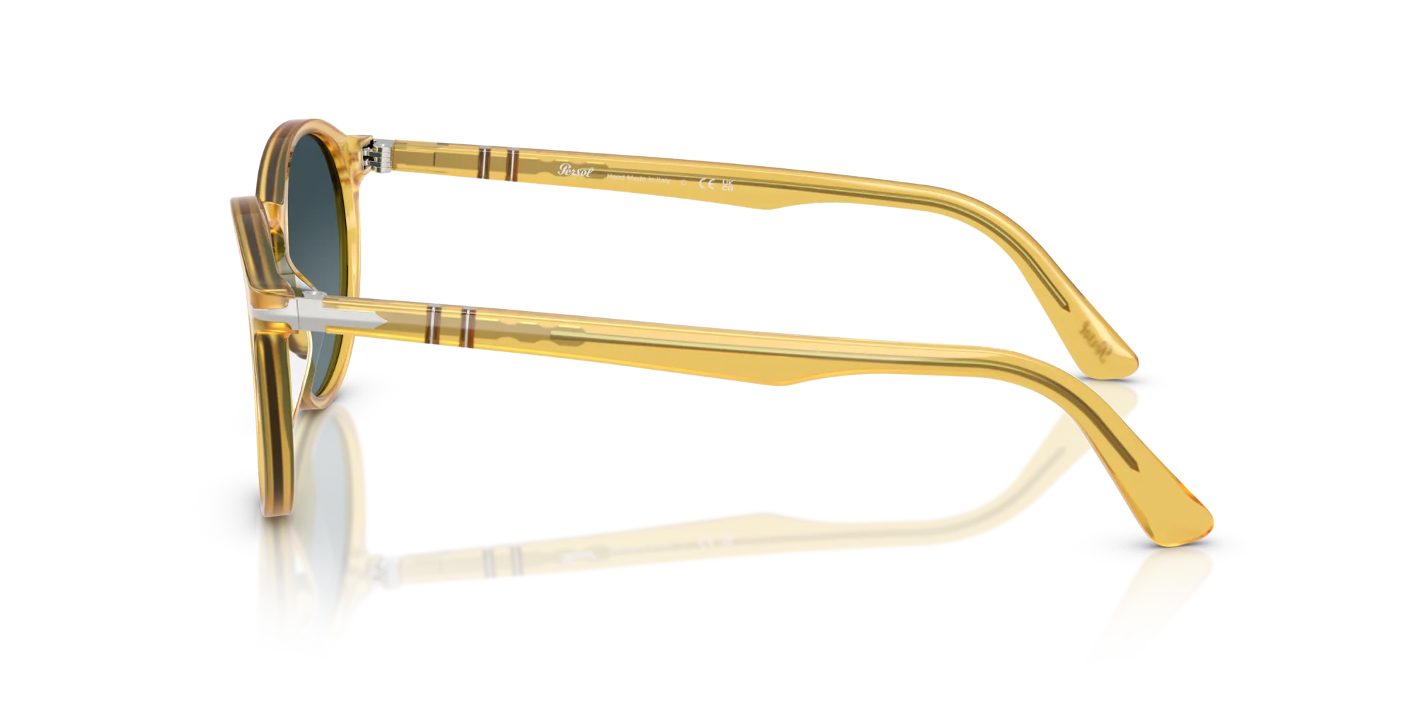 Persol PO3171S 204/S3 Occhiali da sole Acetato Giallo Pantos Polarizzata Sfumato - immagine 4