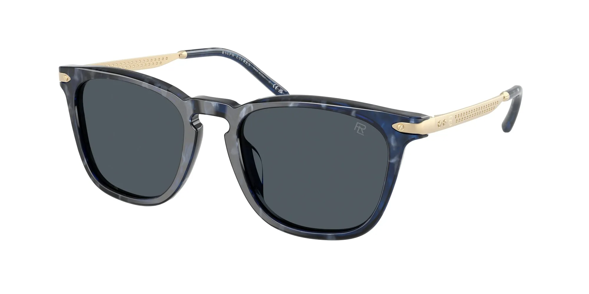 Ralph Lauren RL8233U 618387 Occhiali da sole Acetato Blu Grigio Squadrata Normale - immagine 1