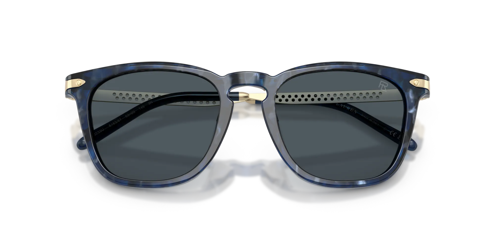 Ralph Lauren RL8233U 618387 Occhiali da sole Acetato Blu Grigio Squadrata Normale - immagine 2