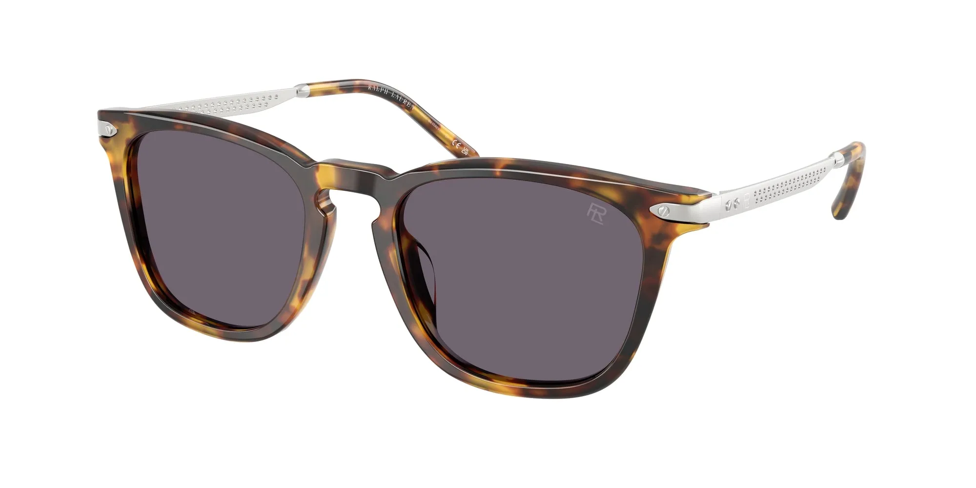 Ralph Lauren RL8233U 51341A Occhiali da sole Acetato Tartaruga Viola Squadrata Normale - immagine 1