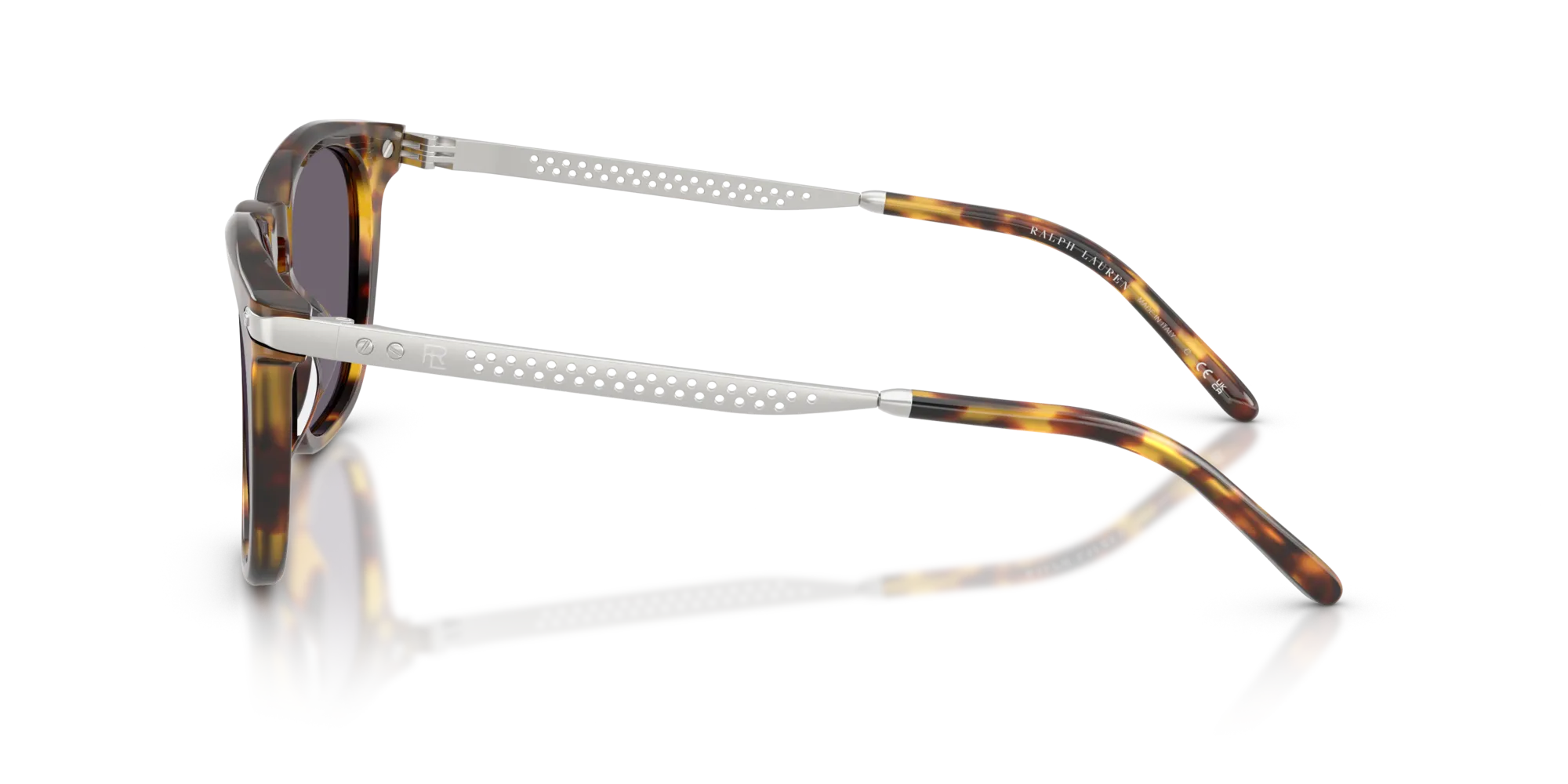 Ralph Lauren RL8233U 51341A Occhiali da sole Acetato Tartaruga Viola Squadrata Normale - immagine 4