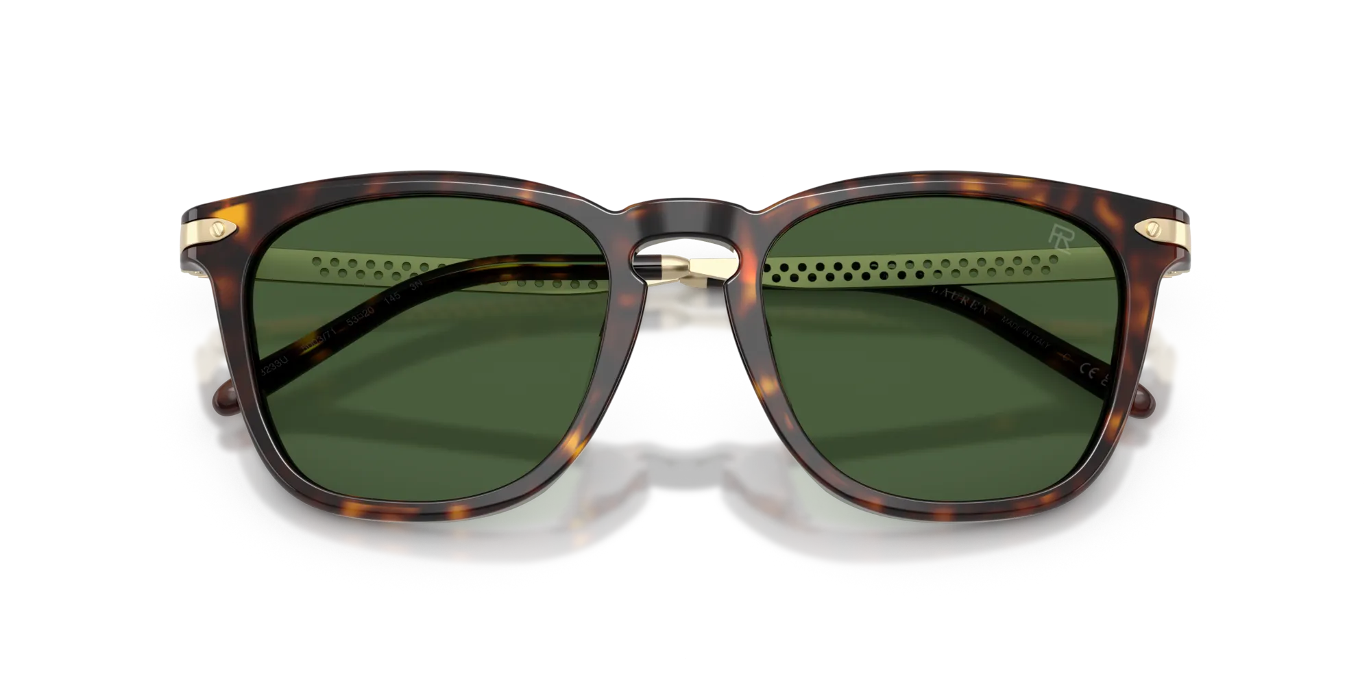 Ralph Lauren RL8233U 500371 Occhiali da sole Acetato Marrone Verde Squadrata Normale - immagine 2