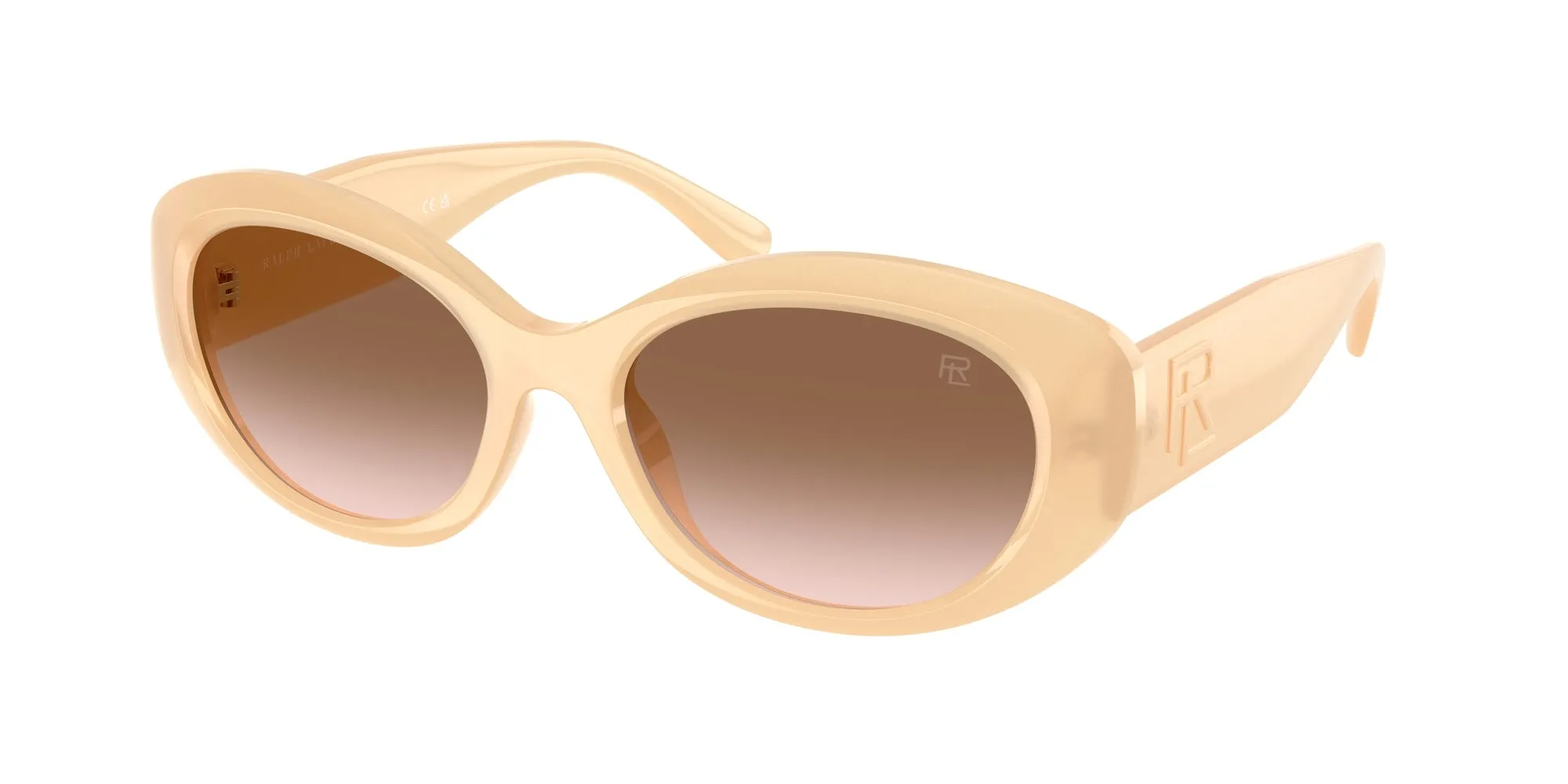 Ralph Lauren RL8232U 624513 Occhiali da sole Iniettato Rosa Marrone Rotonda Normale Sfumato - immagine 1
