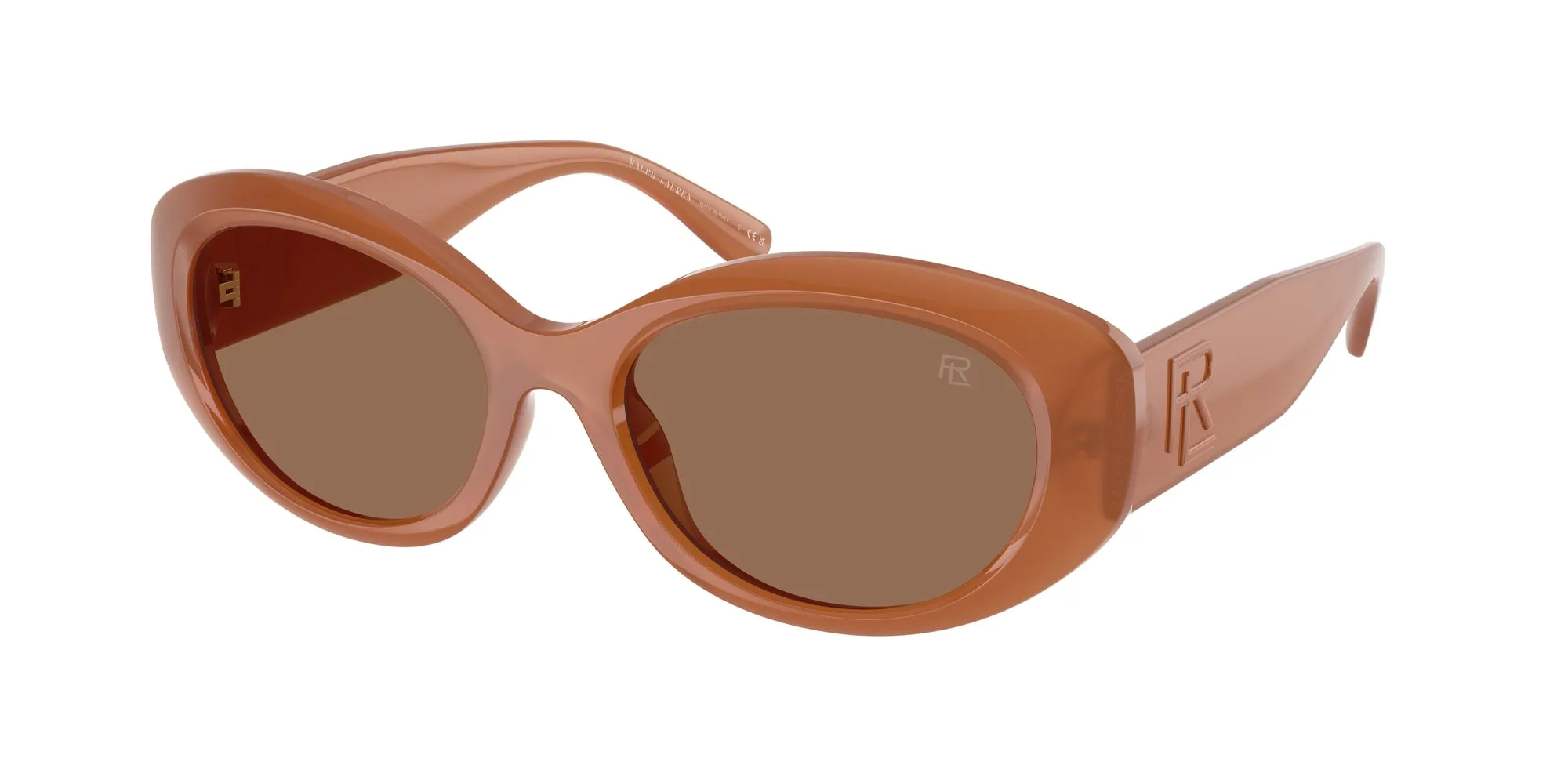 Ralph Lauren RL8232U 624473 Occhiali da sole Iniettato Arancione Marrone Rotonda Normale - immagine 1