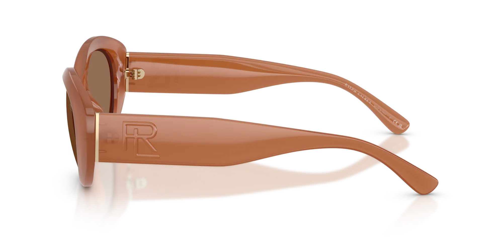 Ralph Lauren RL8232U 624473 Occhiali da sole Iniettato Arancione Marrone Rotonda Normale - immagine 4
