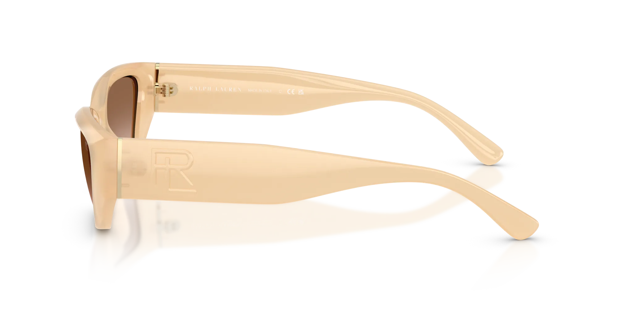 Ralph Lauren RL8231U 624513 Occhiali da sole Iniettato Rosa Marrone Squadrata Normale Sfumato - immagine 4