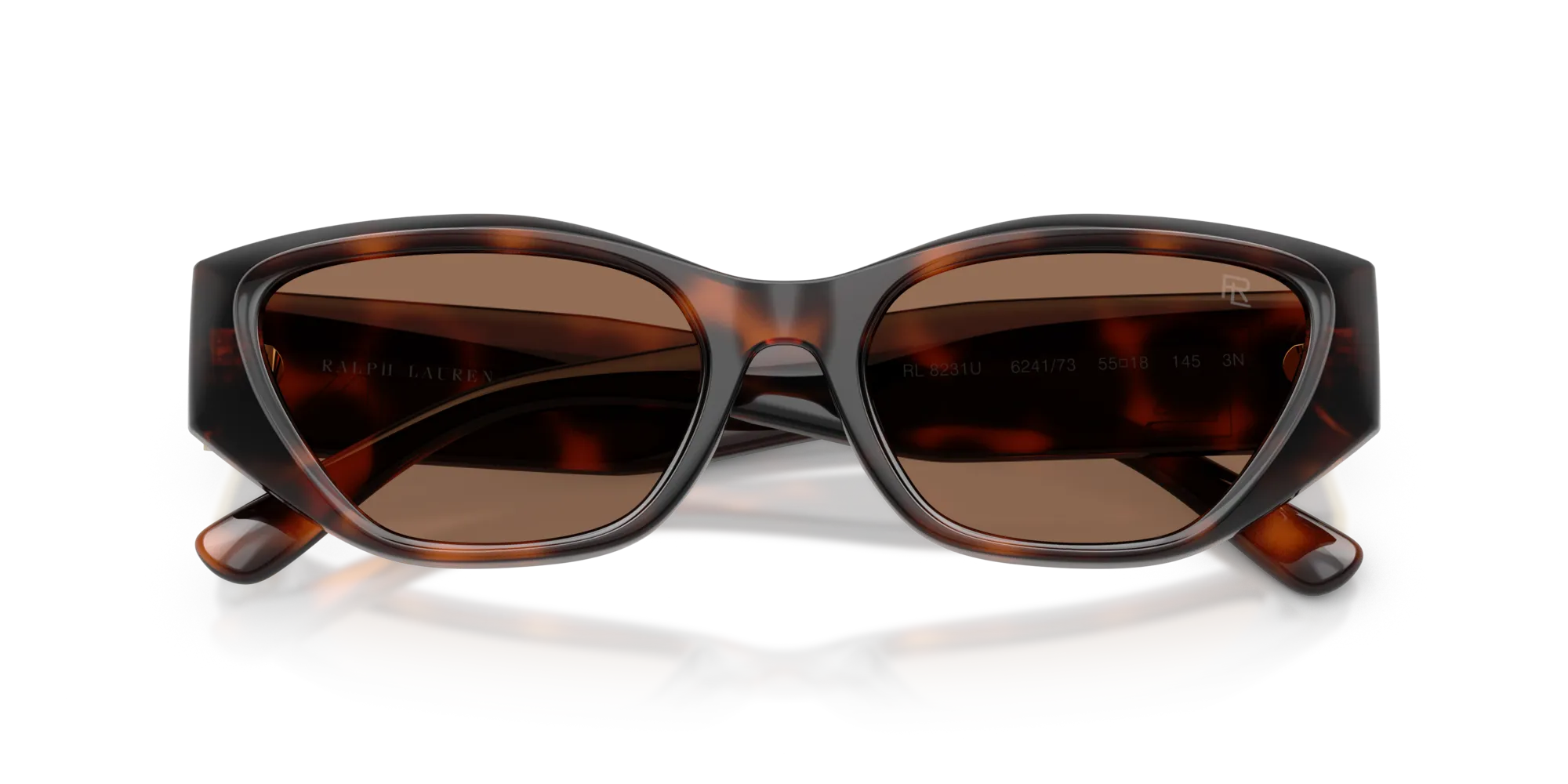 Ralph Lauren RL8231U 624173 Occhiali da sole Iniettato Tartaruga Marrone Squadrata Normale - immagine 2