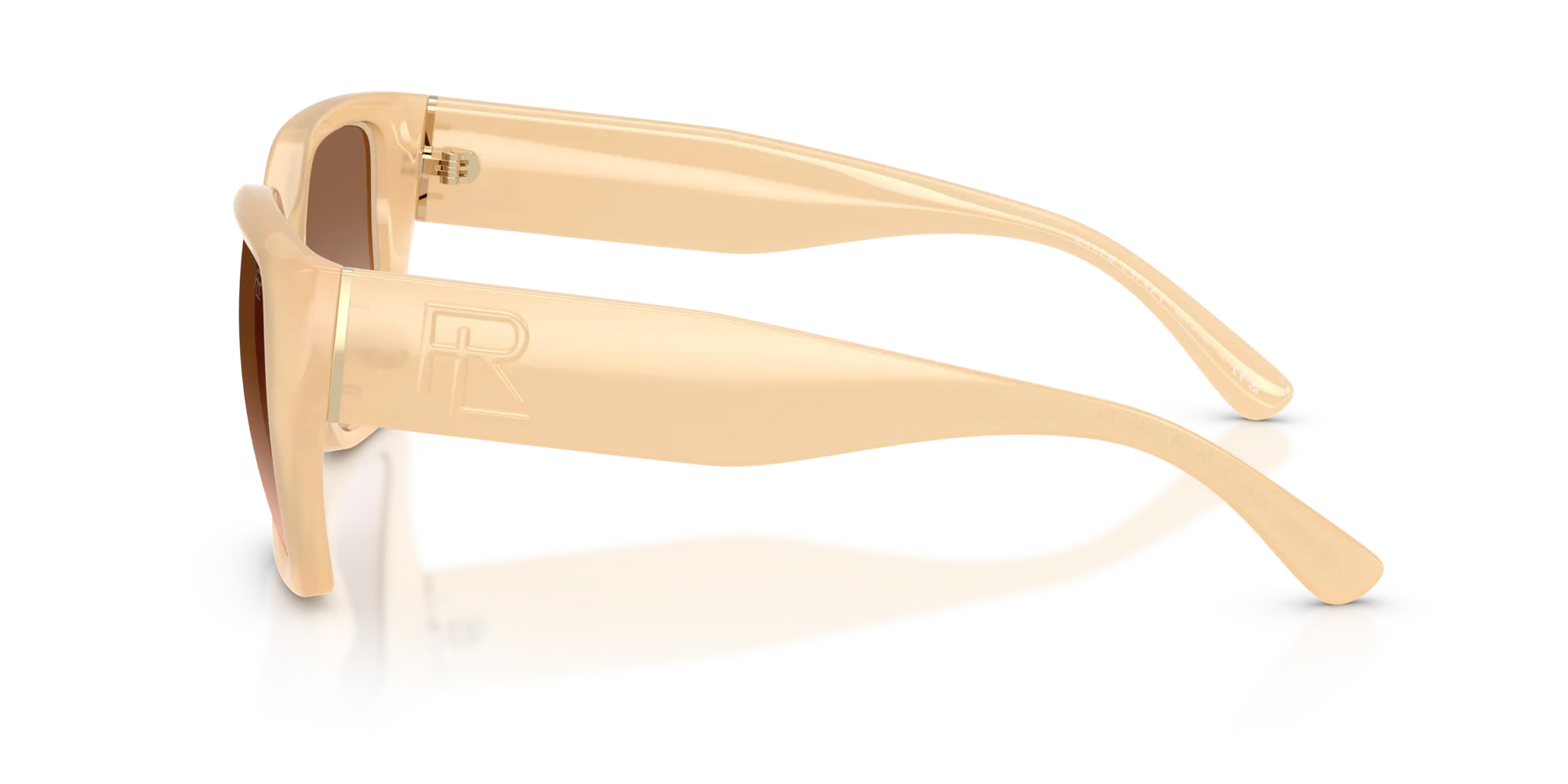 Ralph Lauren RL8230U 624513 Occhiali da sole Iniettato Rosa Marrone Squadrata Normale Sfumato - immagine 4