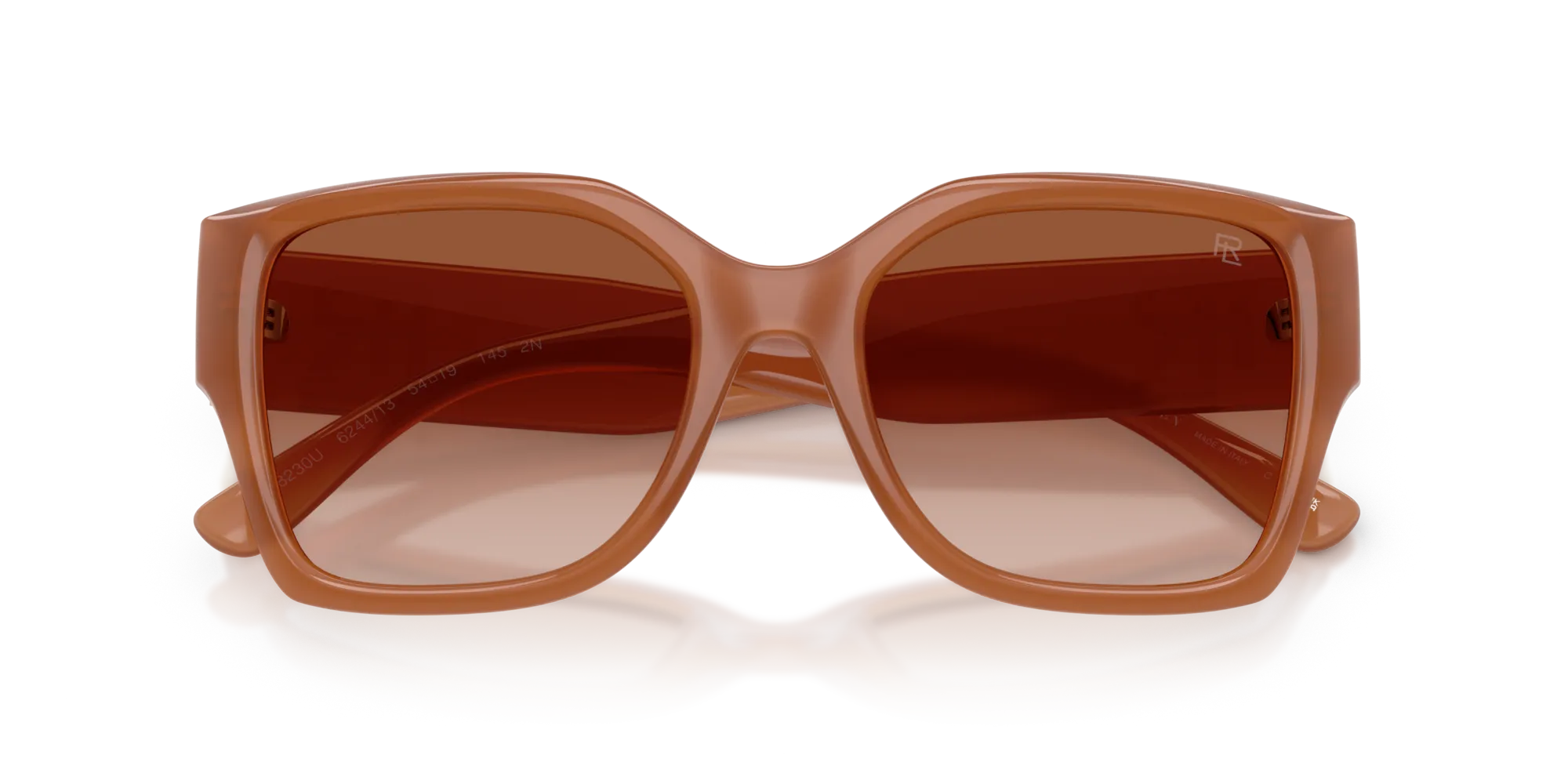 Ralph Lauren RL8230U 624413 Occhiali da sole Iniettato Arancione Marrone Squadrata Normale Sfumato - immagine 2