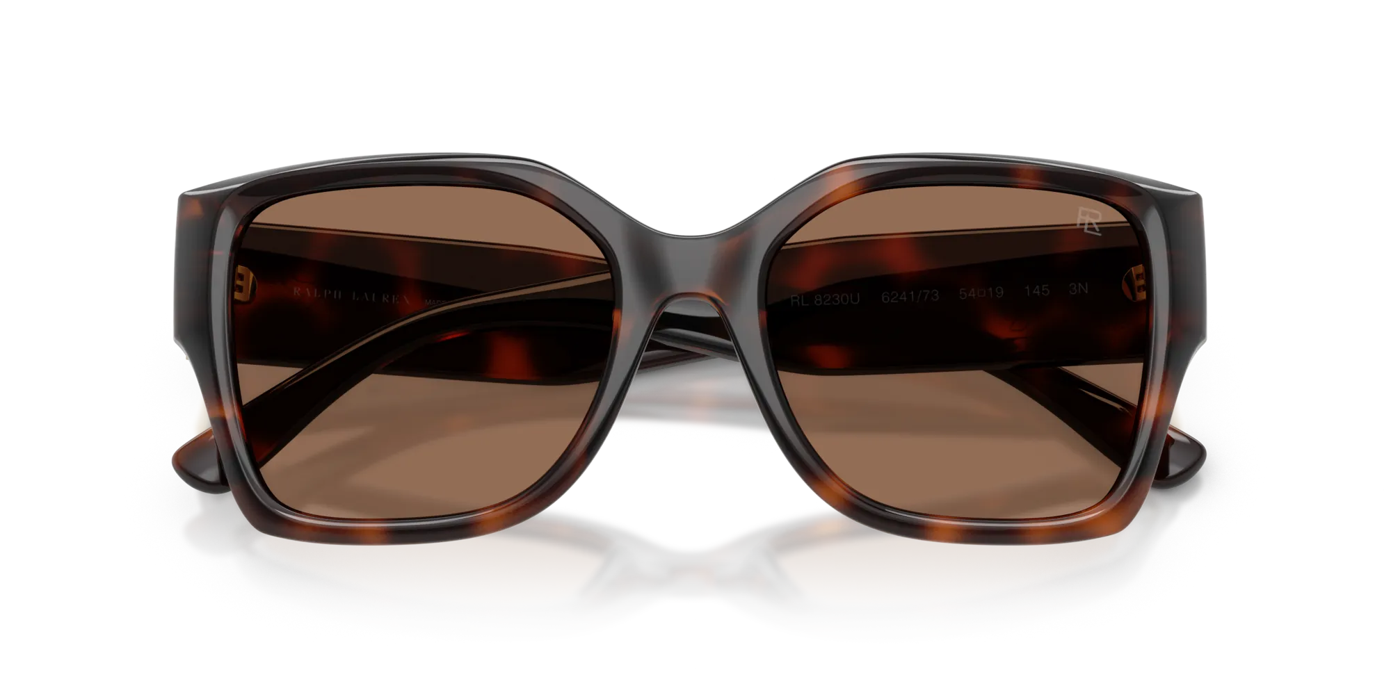 Ralph Lauren RL8230U 624173 Occhiali da sole Iniettato Tartaruga Marrone Squadrata Normale - immagine 2