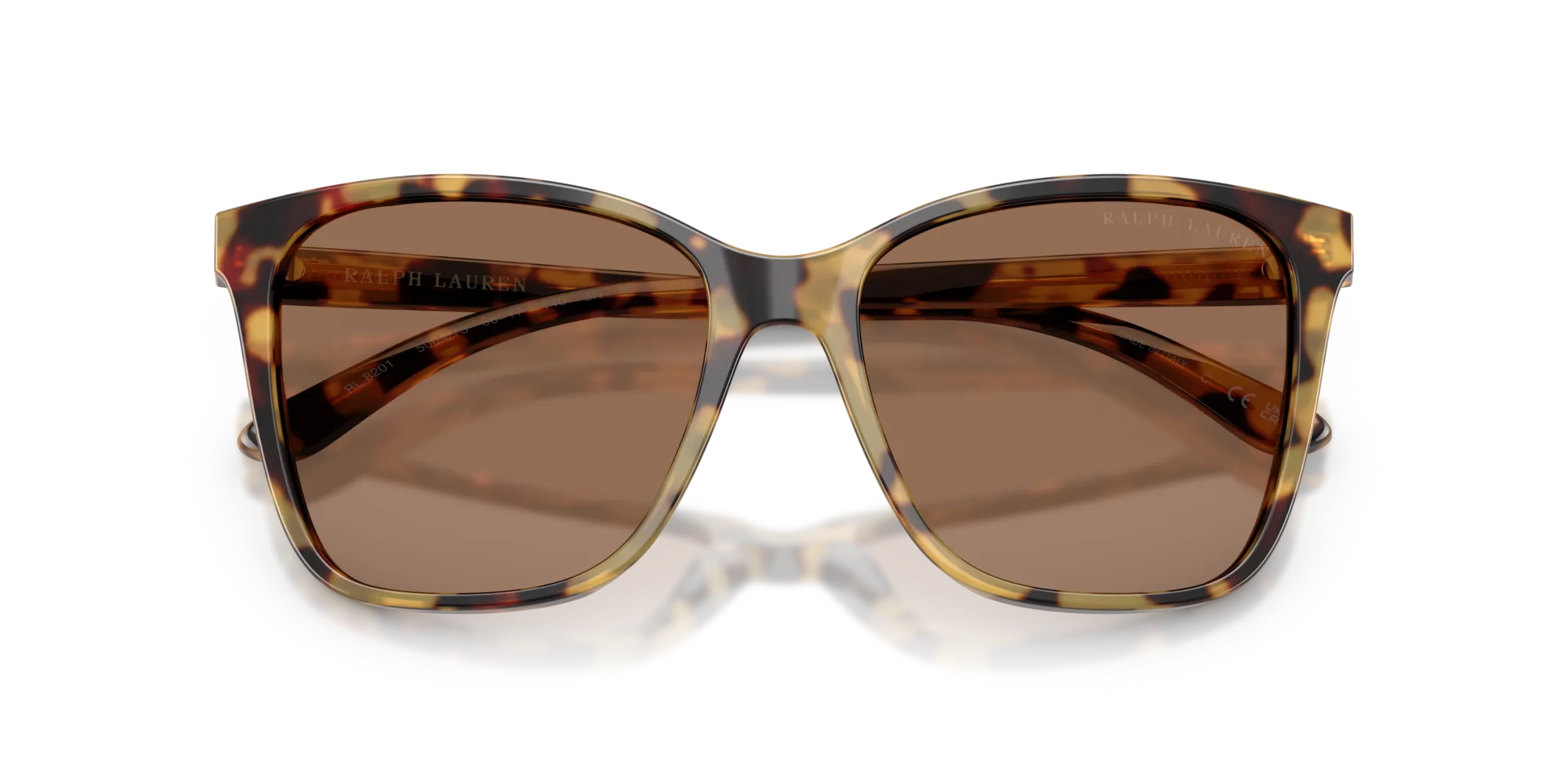 Ralph Lauren RL8201 500473 Occhiali da sole Acetato Marrone Marrone Pillow Normale - immagine 2