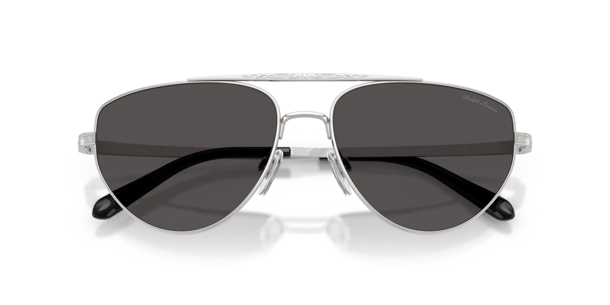 Ralph Lauren RL7090 900187 Occhiali da sole Acciaio Argento Grigio Pilot Normale - immagine 2